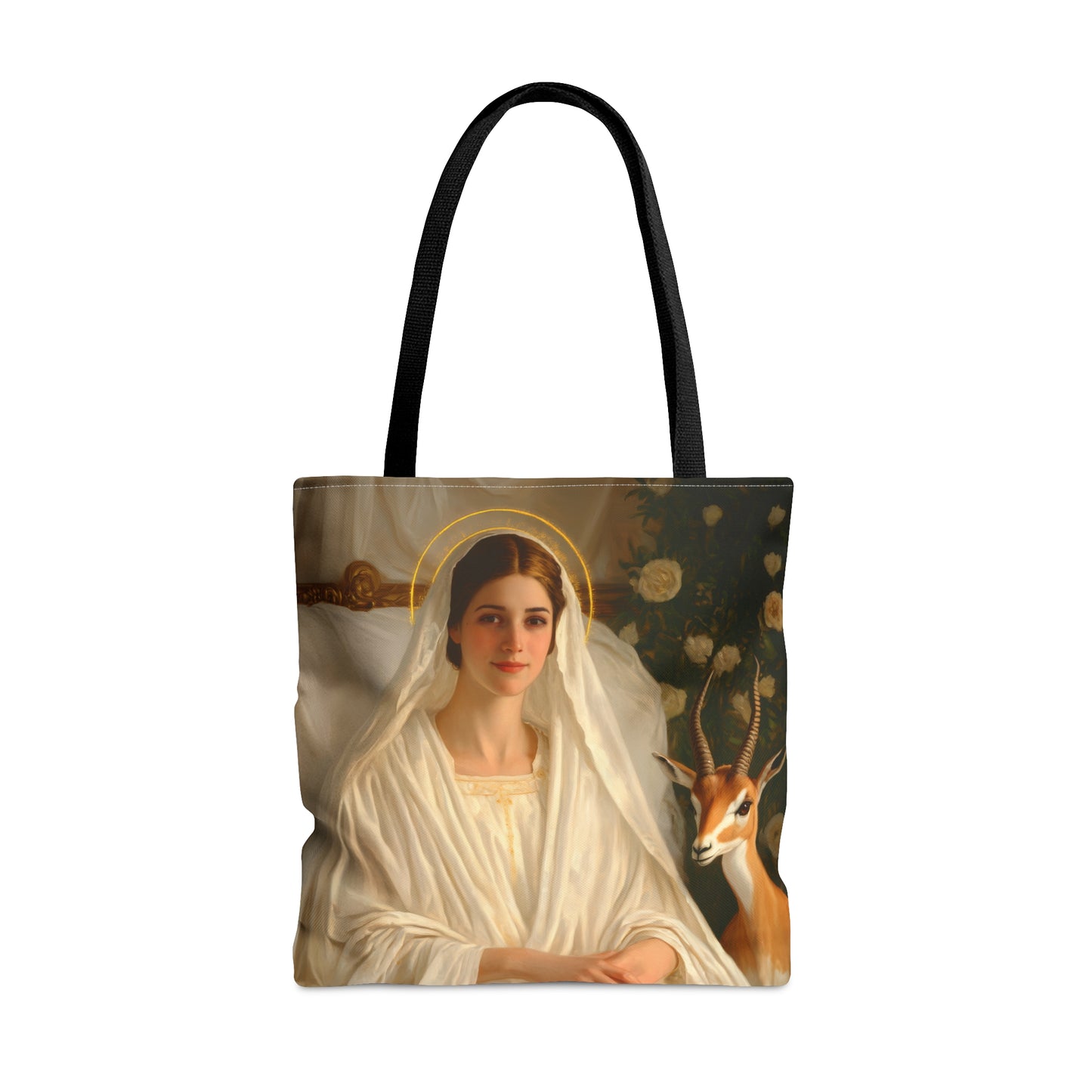 Saint TabithaTote Bag - Large Medium Small Faith Art Bag - Catholic Faith Purse - Religious - Prayer Bag - Devotional Purse