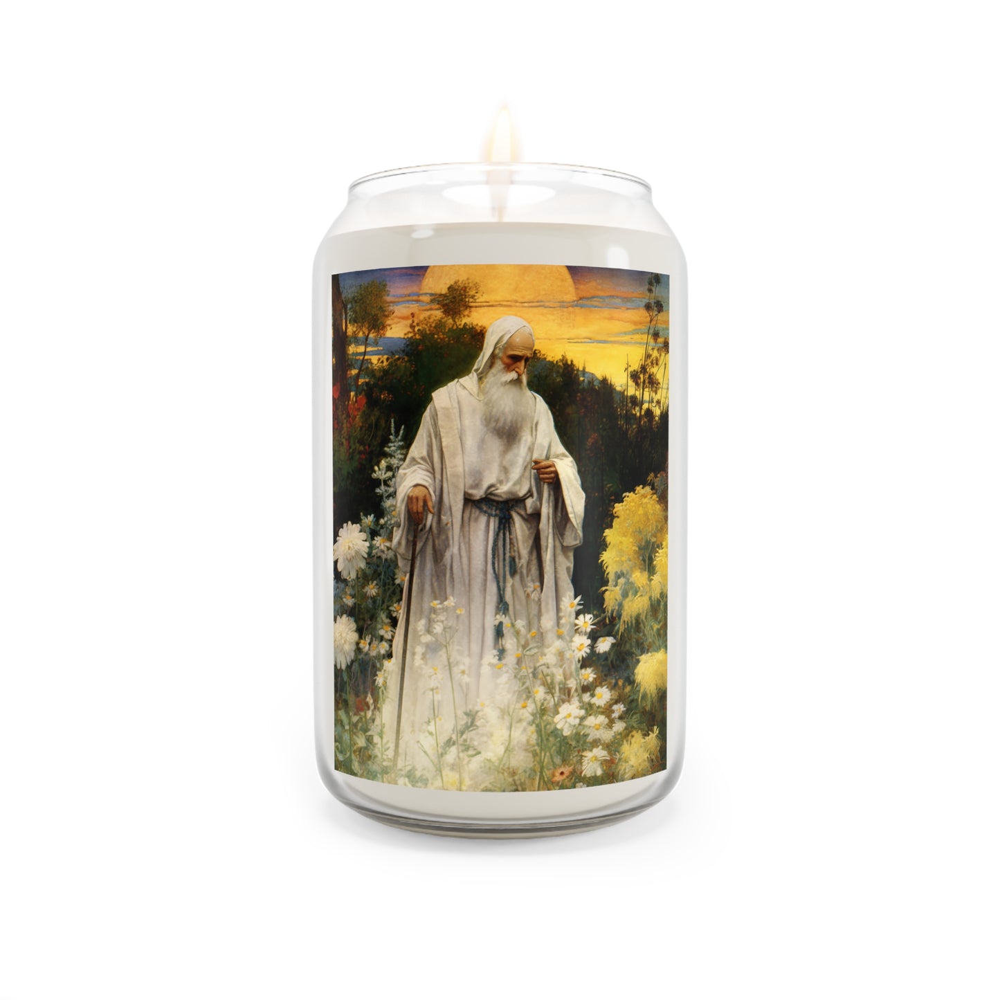 Saint Phocas the Gardener - Scented Prayer Candle, 13.75oz - Tall Size - Religious Prayer Candle - Catholic Art