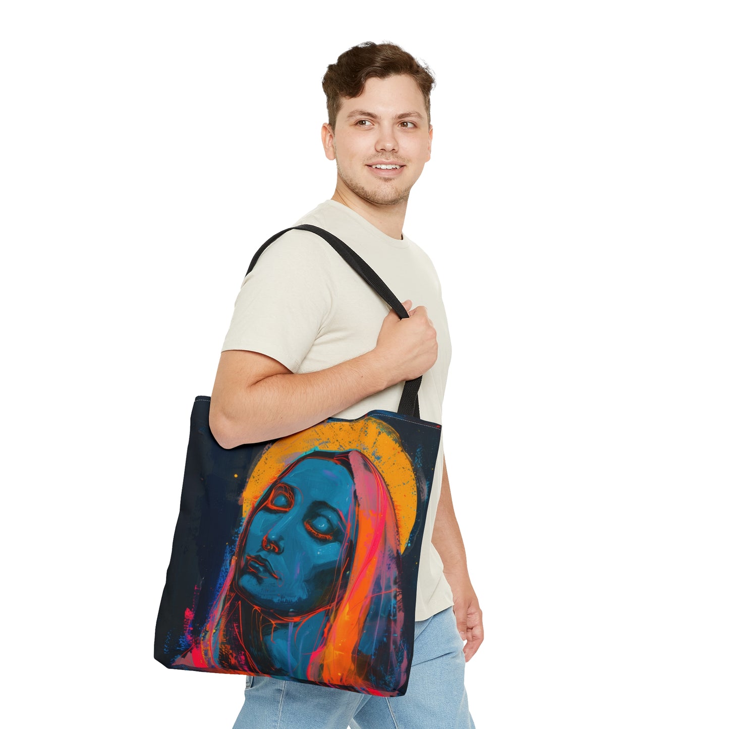 Mary, Mother of God _ Mother of Eternal Wisdom Tote Bag - Large Medium Small Faith Art Bag - Catholic Faith Purse - Religious Carry All