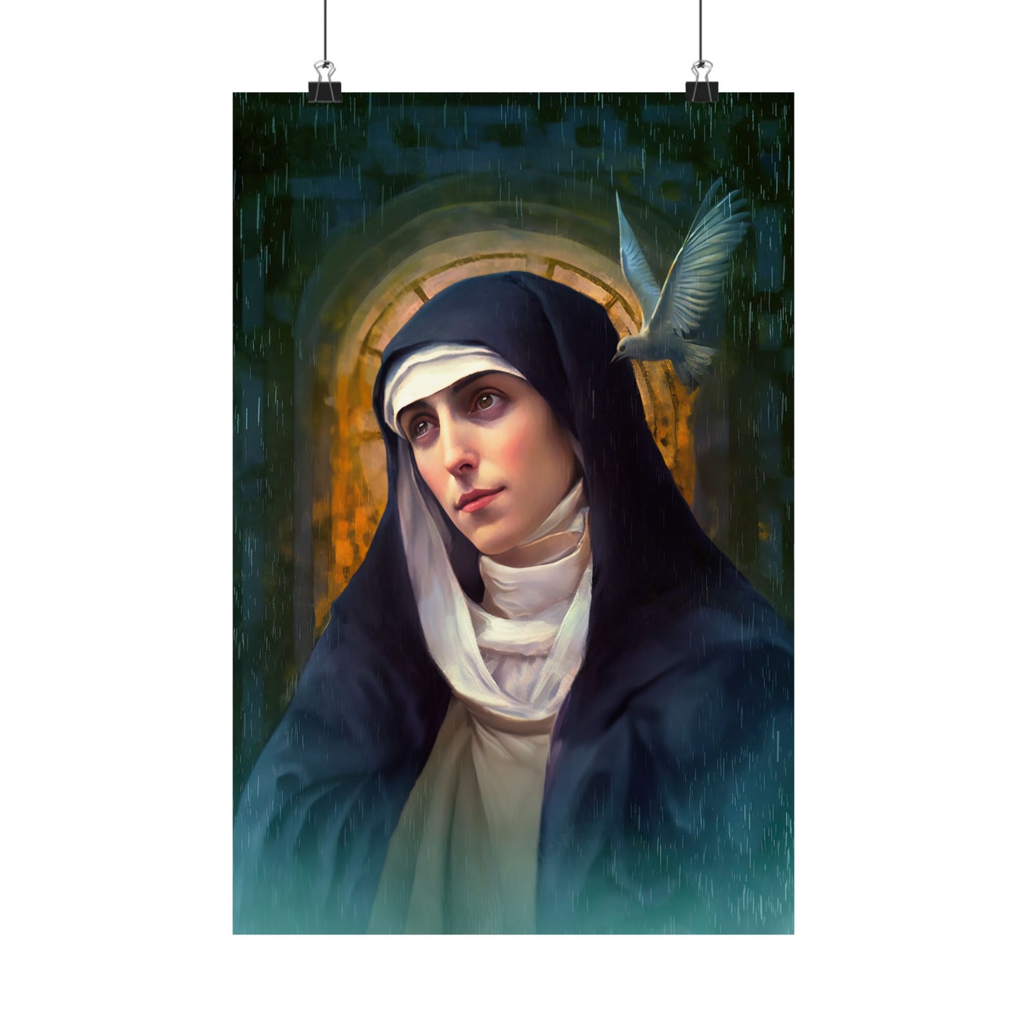 Saint Teresa of Ávila Print - Sanctified Souls Print - Multiple Sizes - Premium Matte Vertical Posters