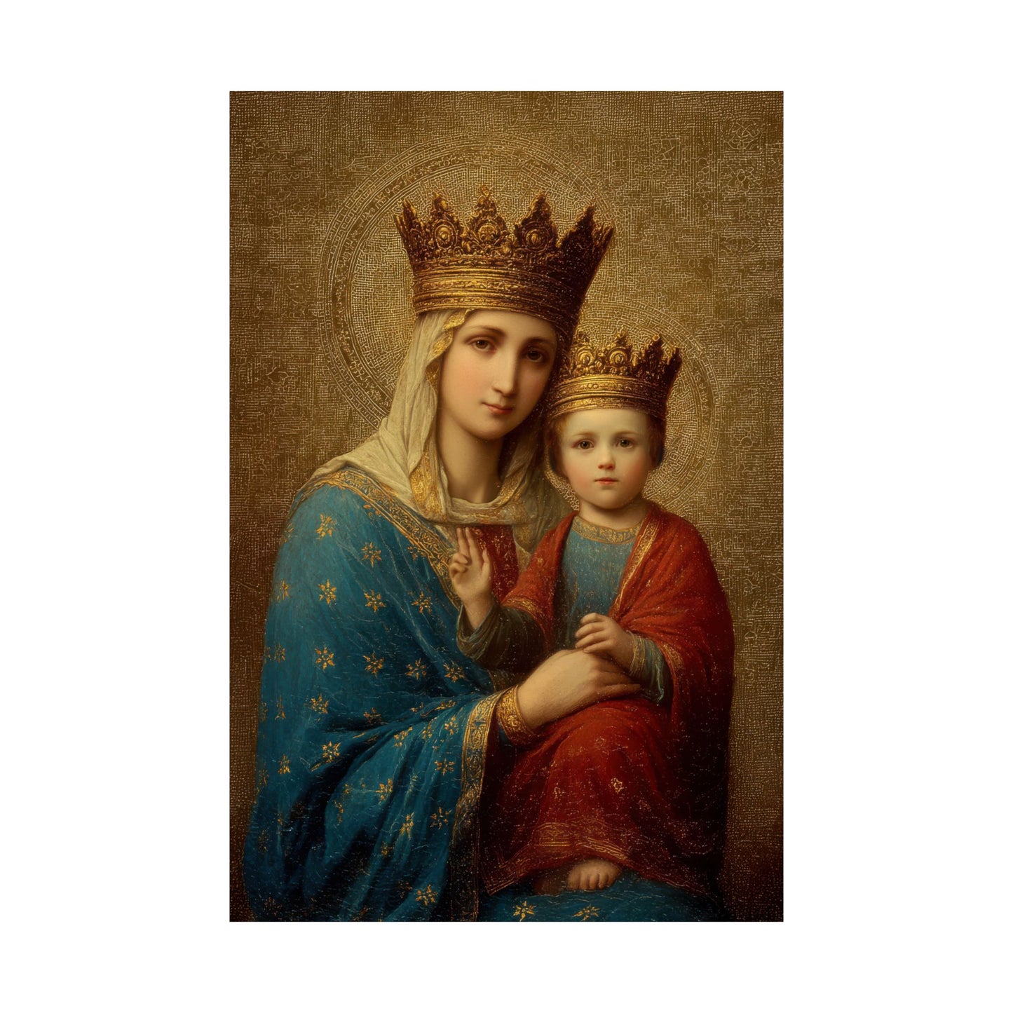 Madonna della Strada - Our Lady of the Way - Sanctified Souls Print - Multiple Sizes - Premium Matte Vertical Posters