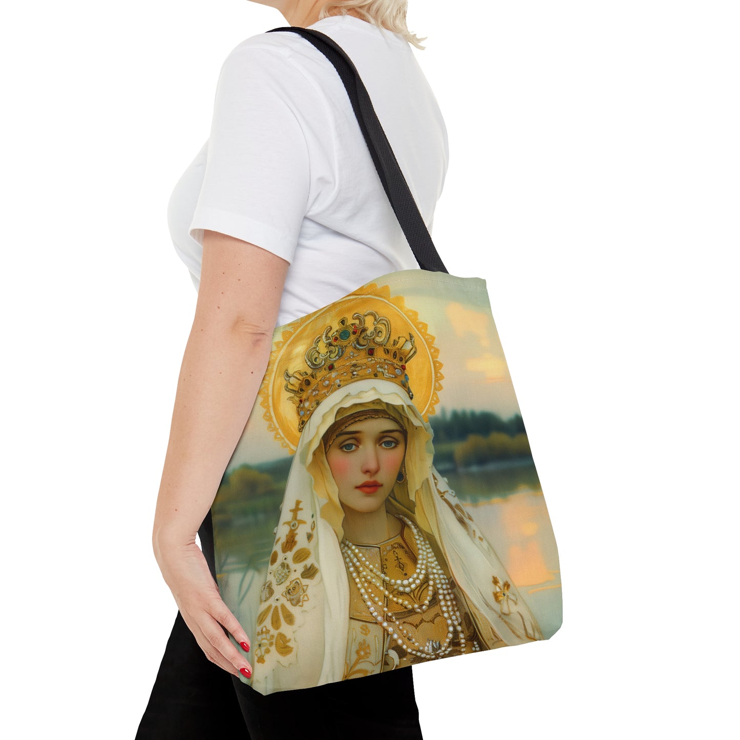 Saint Olga of Kyiv Tote Bag - Large Medium Small Faith Art Bag - Catholic Faith Purse - Religious Carry All