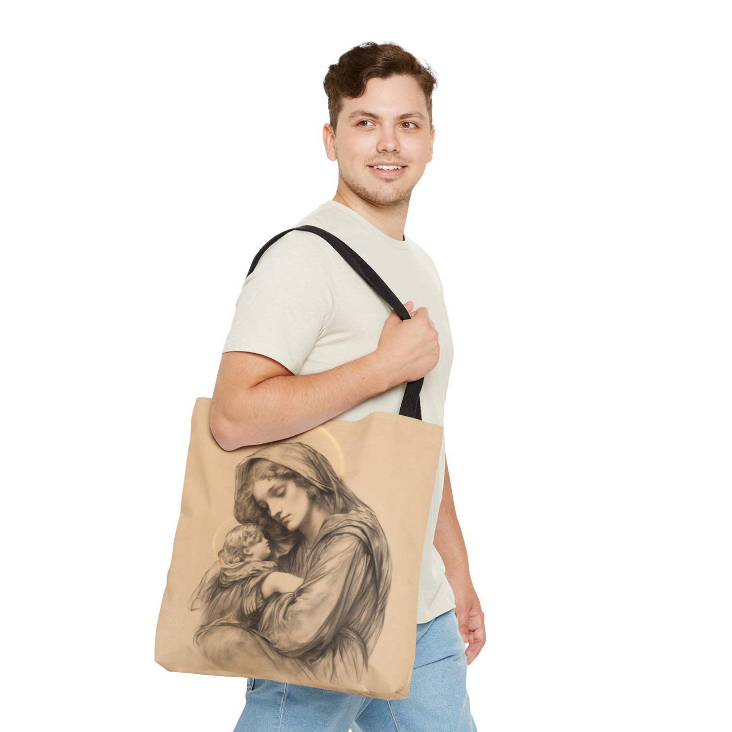 Grace Unveiled - The Nativity of the Virgin Mary Tote Bag - Large Medium Small Faith Art Bag - Catholic Faith Purse - Religious - Bible Bag