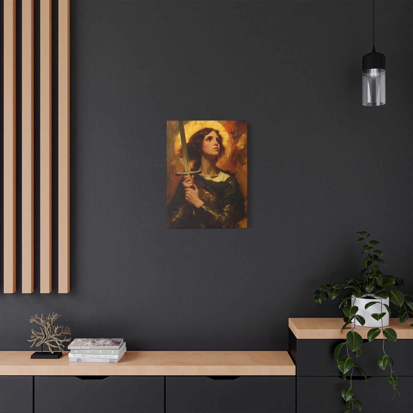 Portrait of Saint Joan of Arc - Museum Wrapped Canvas - Sanctified Souls Print - Religious Art for your Home