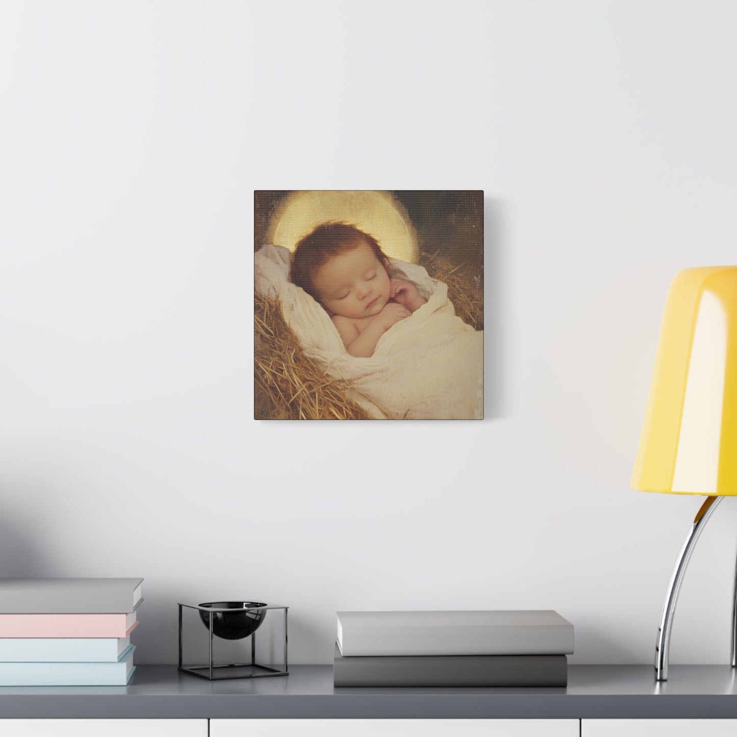 Jesus, the Newborn Light of the World - Gallery Wrapped Canvas - Print - Religious Art for your Home - Catholic Art Print