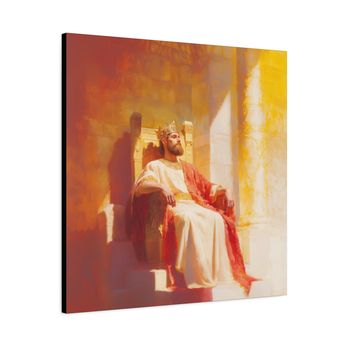 King Solomon: Keeper of God's Understanding - Gallery Wrapped Canvas - Print - Religious Art for your Home - Catholic Art