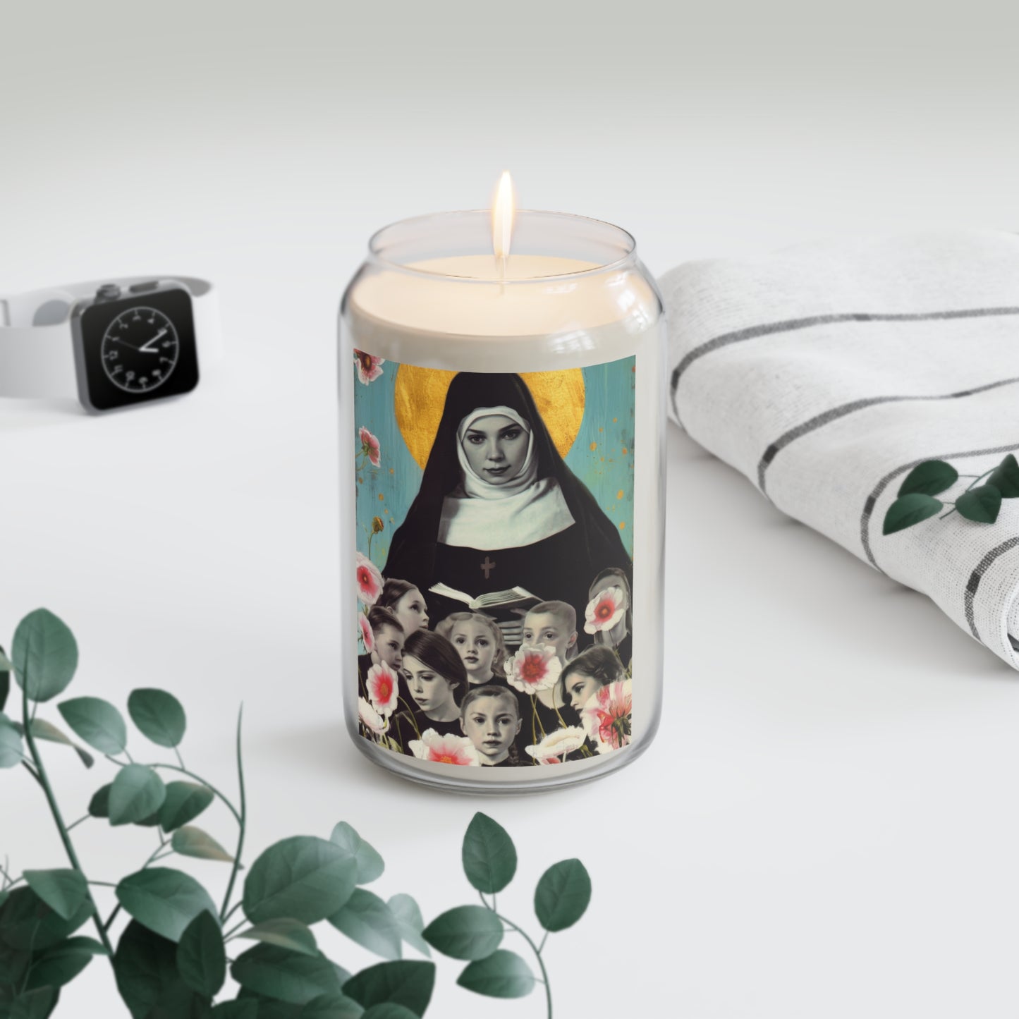 Saint Joan de Lestonnac - Scented Prayer Candle, 13.75oz - Tall Size - Religious Prayer Candle - Catholic Art