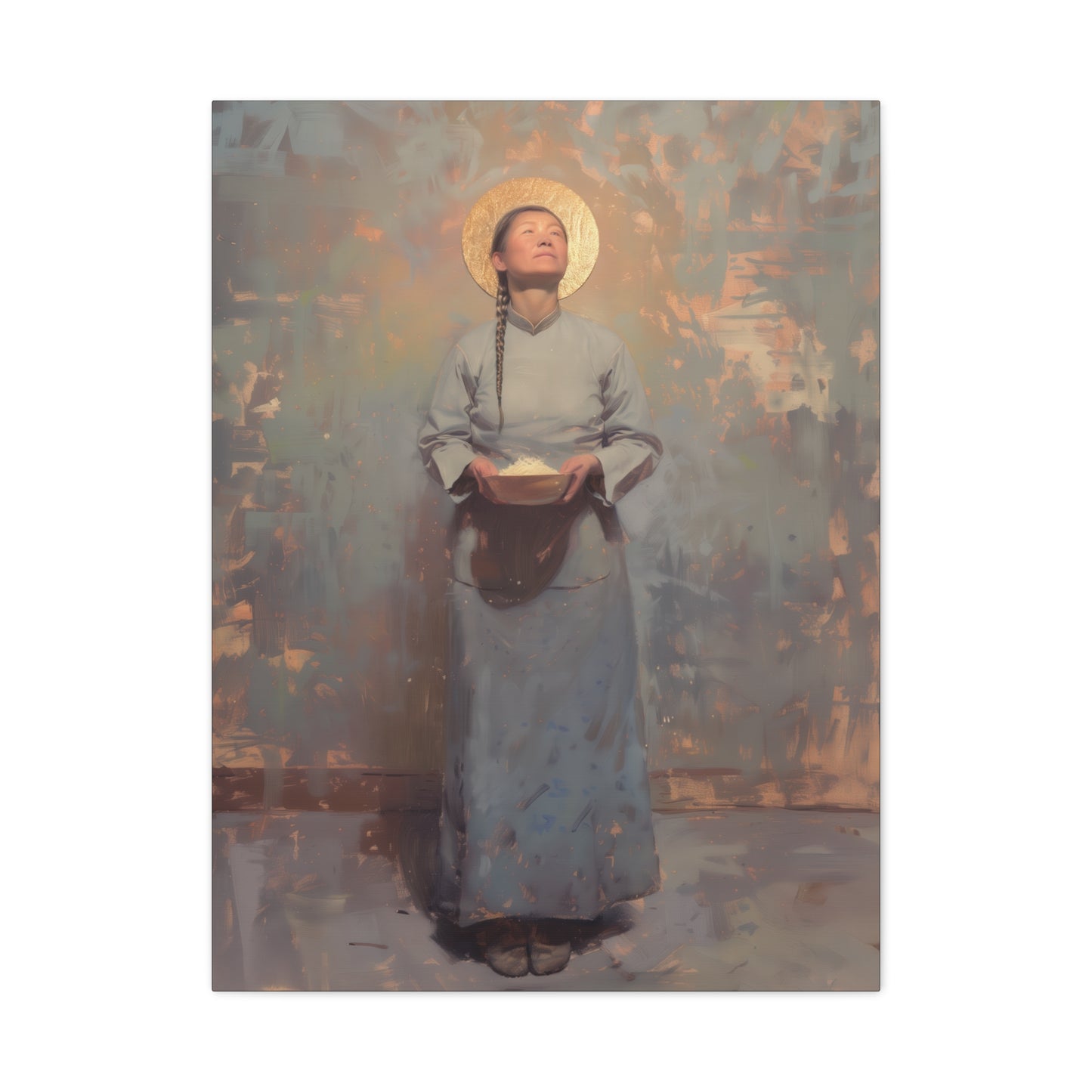 Saint Martha Wang - Chinese Martyr Saint  - Gallery Wrapped Canvas - Print - Religious Art for your Home - Catholic Art