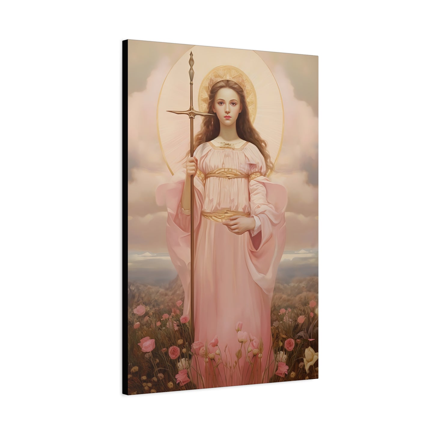Saint Philomena Canvas Print - Multiple Sizes - Catholic Home art - Museum Wrapped Canvas - Sanctified Souls Print
