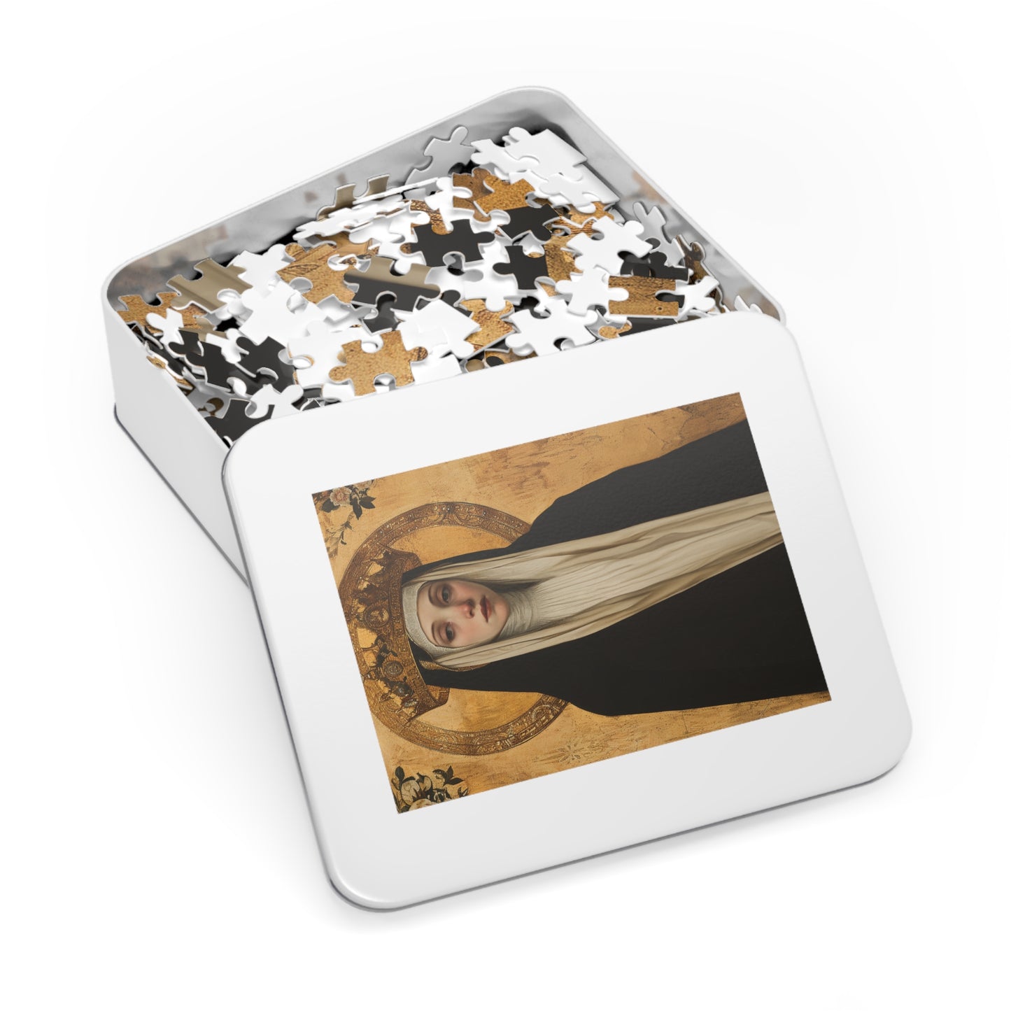 Saint Margaret of Hungary - Puzzle and Keepsake Tin - Religious Jigsaw Puzzle (30, 110, 252, 500,1000-Piece) - Religious Puzzle