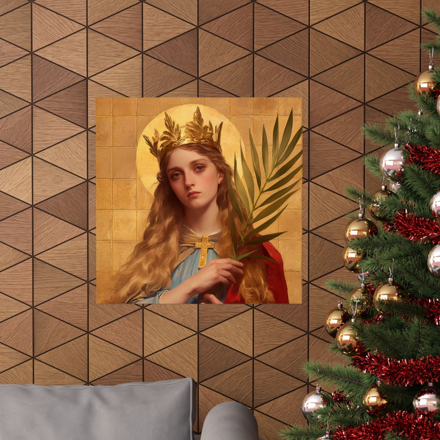 Saint Agrippina - Sanctified Souls Print - Multiple Sizes - Premium Matte Vertical Posters