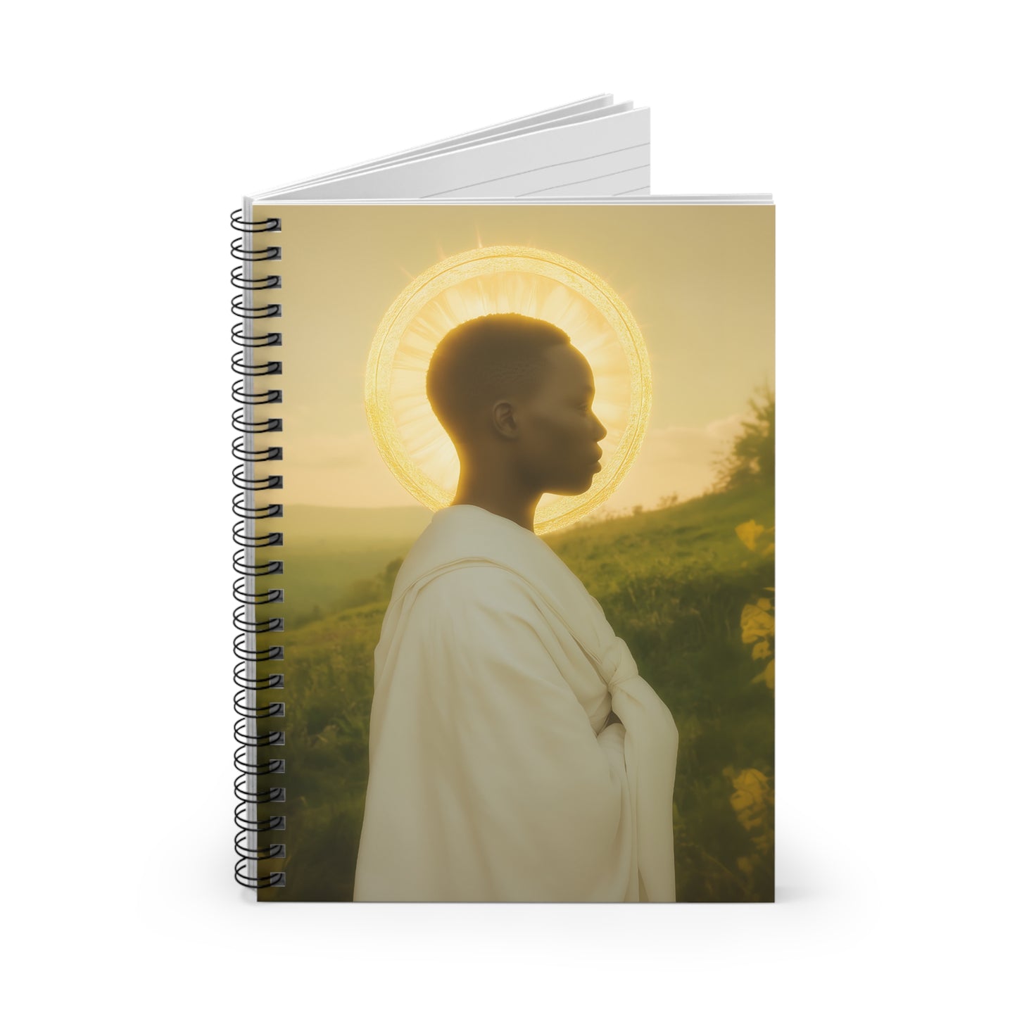 Saint Charles Lwanga - Sanctified Souls Art - Religious Based Notebook - Spiral Notebook - Prayer journal
