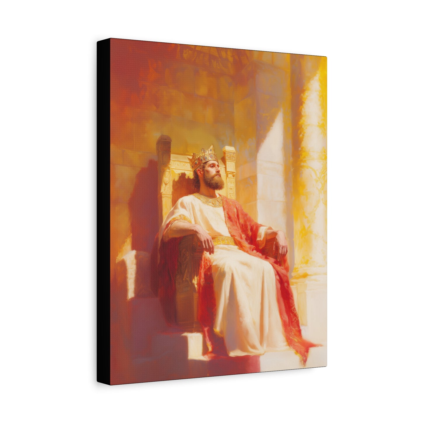 King Solomon: Keeper of God's Understanding - Gallery Wrapped Canvas - Print - Religious Art for your Home - Catholic Art