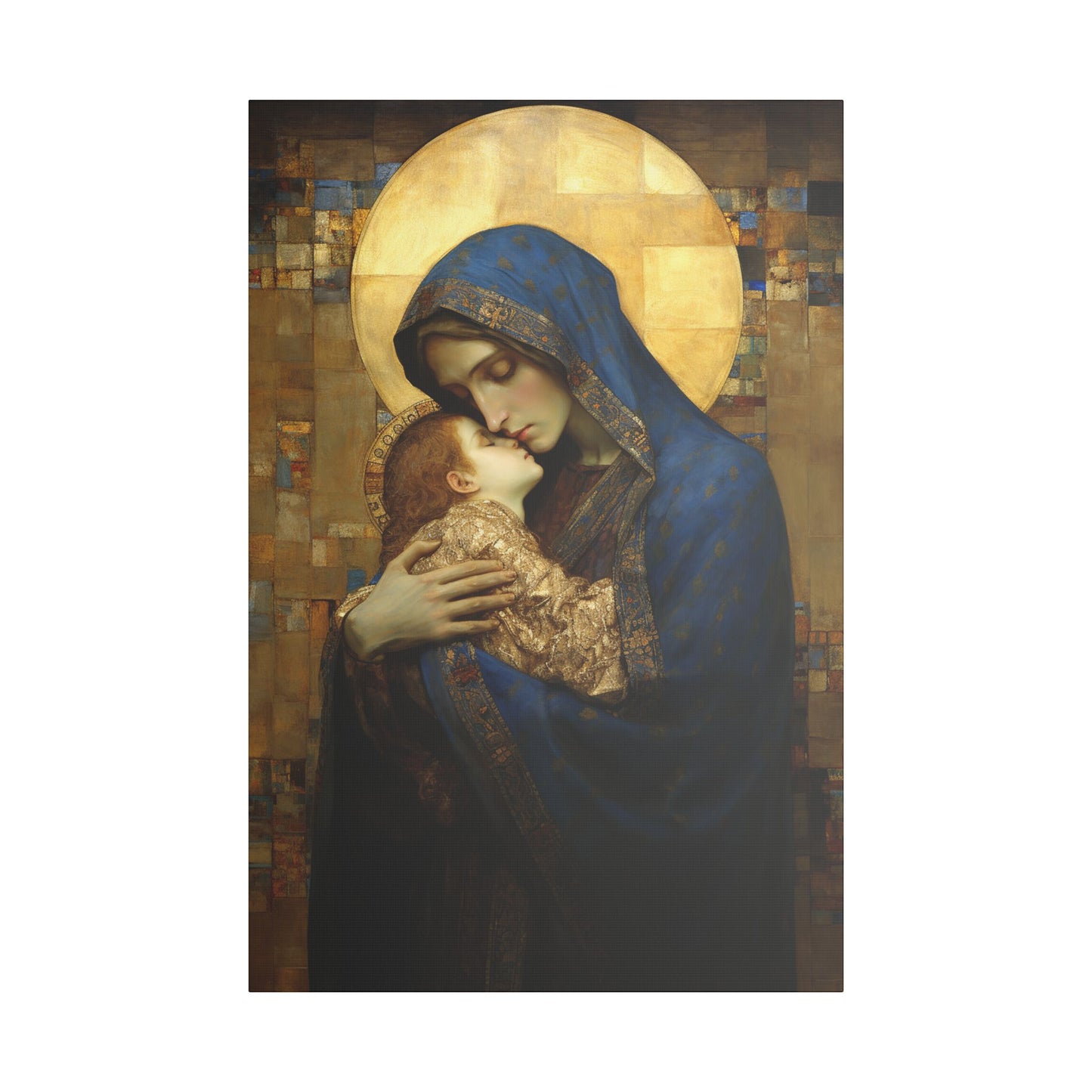 Madonna and Child - Museum Wrapped Canvas - Sanctified Souls Print - Religious Art for your Home - The Virgin Mary and The Christ Child