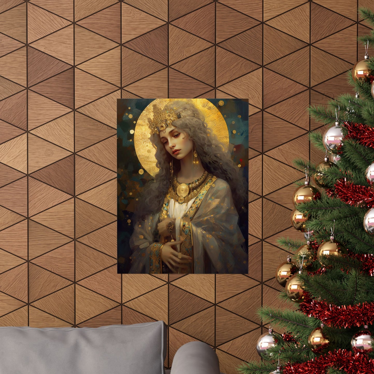 Saint Catherine of Alexandria - Sanctified Souls Print - Multiple Sizes - Premium Matte Vertical Posters