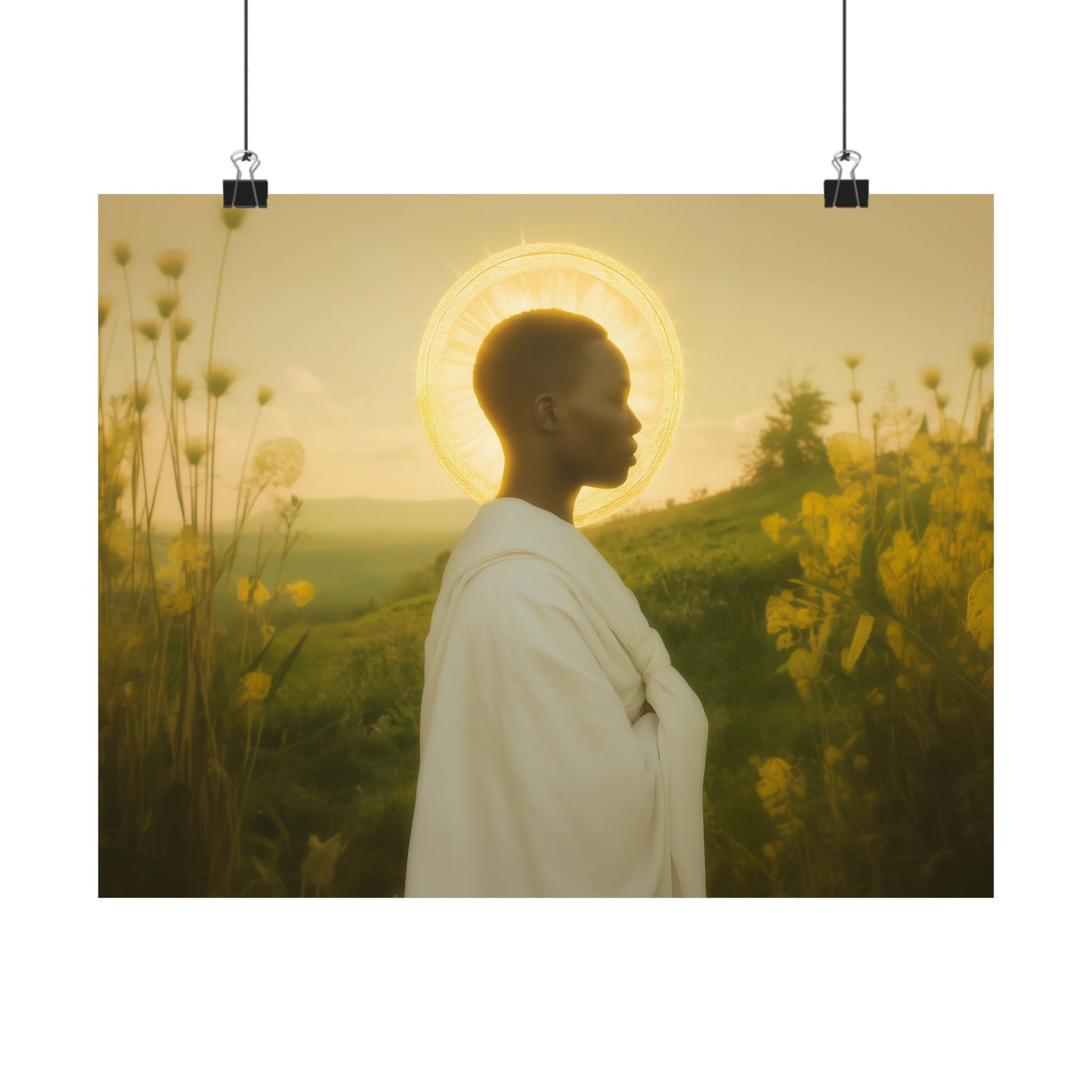 Saint Charles Lwanga- Sanctified Souls Print - Multiple Sizes - Premium Posters - Catholic Art - Christian Home Decor Artwork