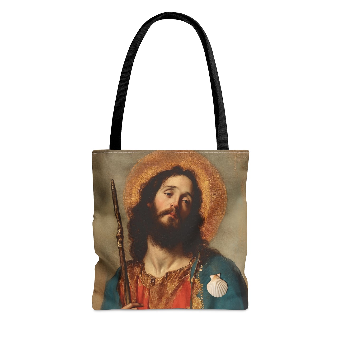Saint James the Greater - Apostle Tote Bag - Large Medium Small Faith Art Bag - Catholic Faith Purse - Religious - Prayer Bag - Devotional