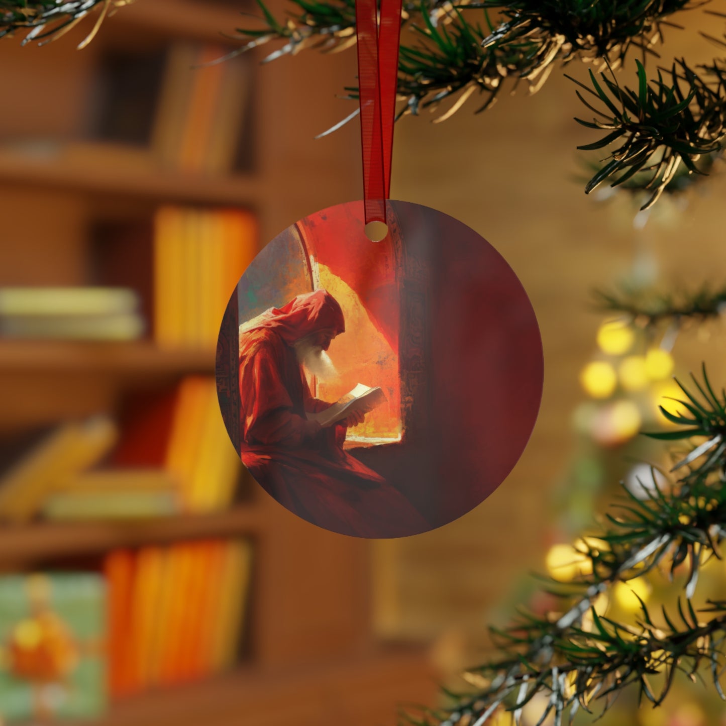 Isaiah and the Promise of the Holy One - Metal Ornament - Religious Holiday Christmas Ornament and Keepsake