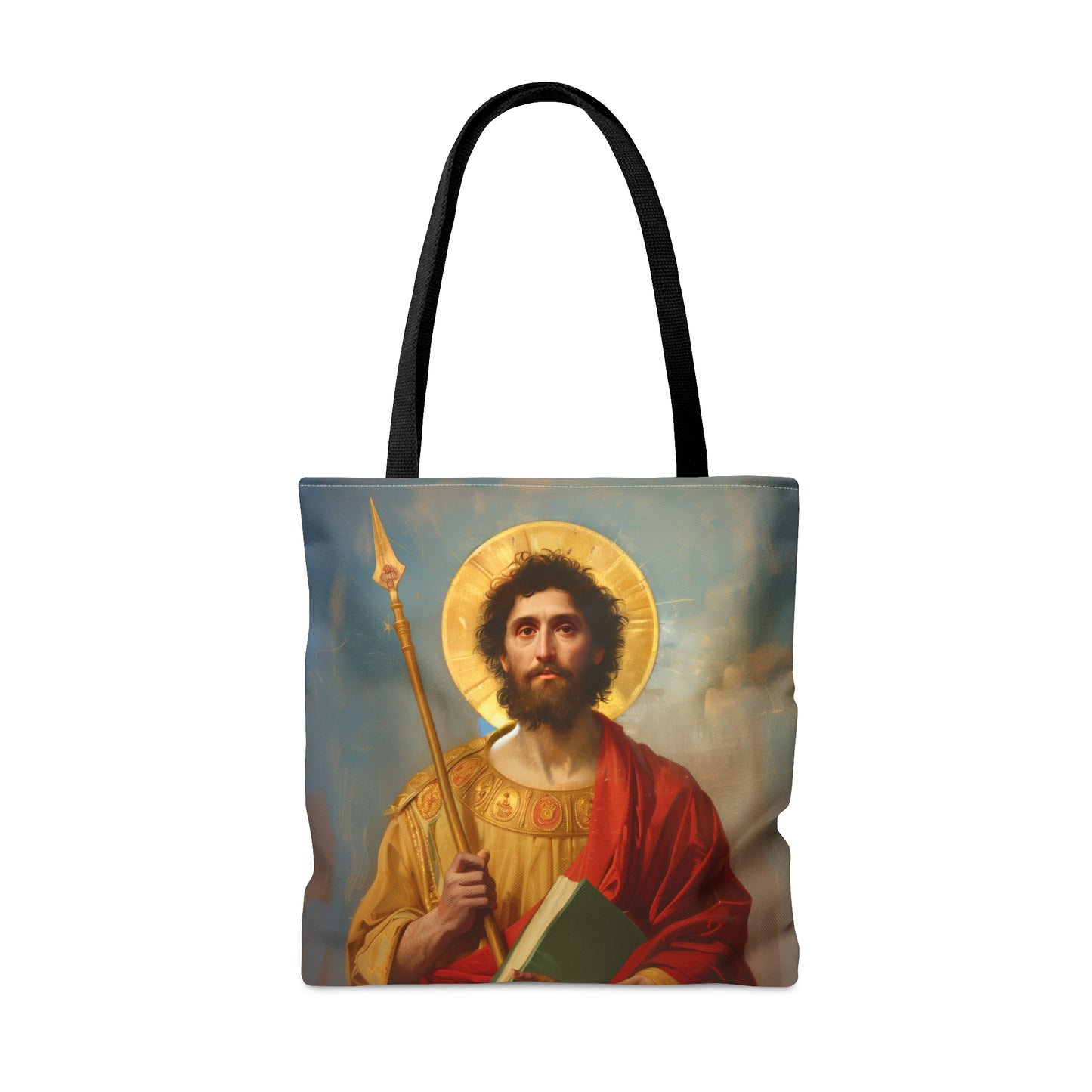 Saint Thomas the Apostle Tote Bag - Large Medium Small Faith Art Bag - Catholic Faith Purse - Religious Carry All Reusable