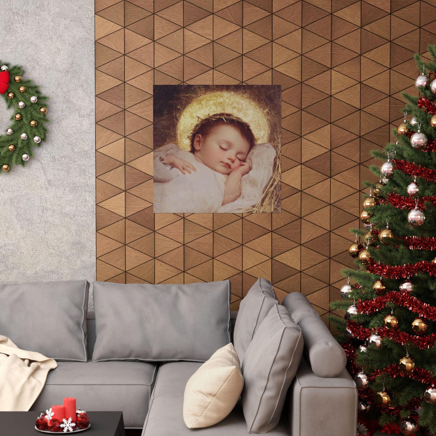 The Christ Child Born Into the Quiet of the World - Sanctified Souls Print - Multiple Sizes - Premium Matte Vertical Posters