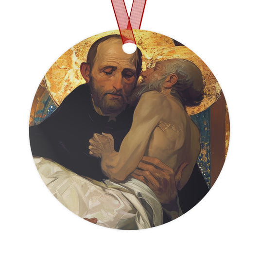 Saint John of God Metal Ornament - Religious Holiday Christmas Ornament and Keepsake - Catholic Religious Keepsake