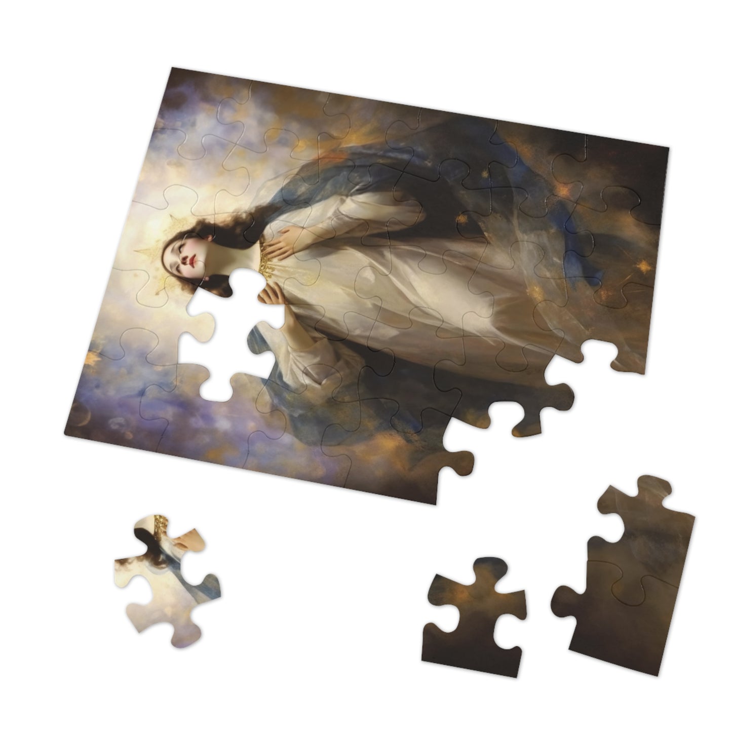The Assumption of Mary - Puzzle and Keepsake Tin - Religious Jigsaw Puzzle (30, 110, 252, 500,1000-Piece) - Religious Puzzle