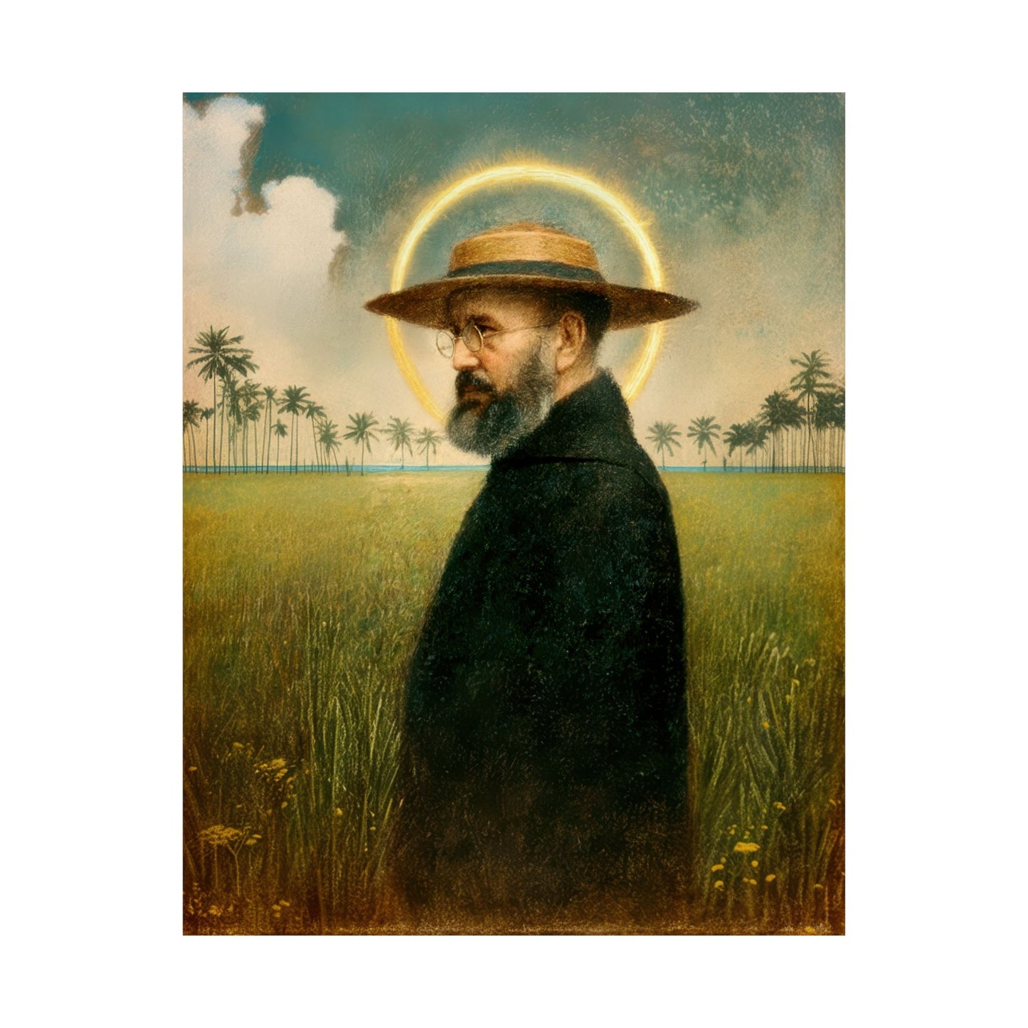 Saint Damien of Molokai - Sanctified Souls Print - Multiple Sizes - Premium Matte Vertical Posters - Catholic