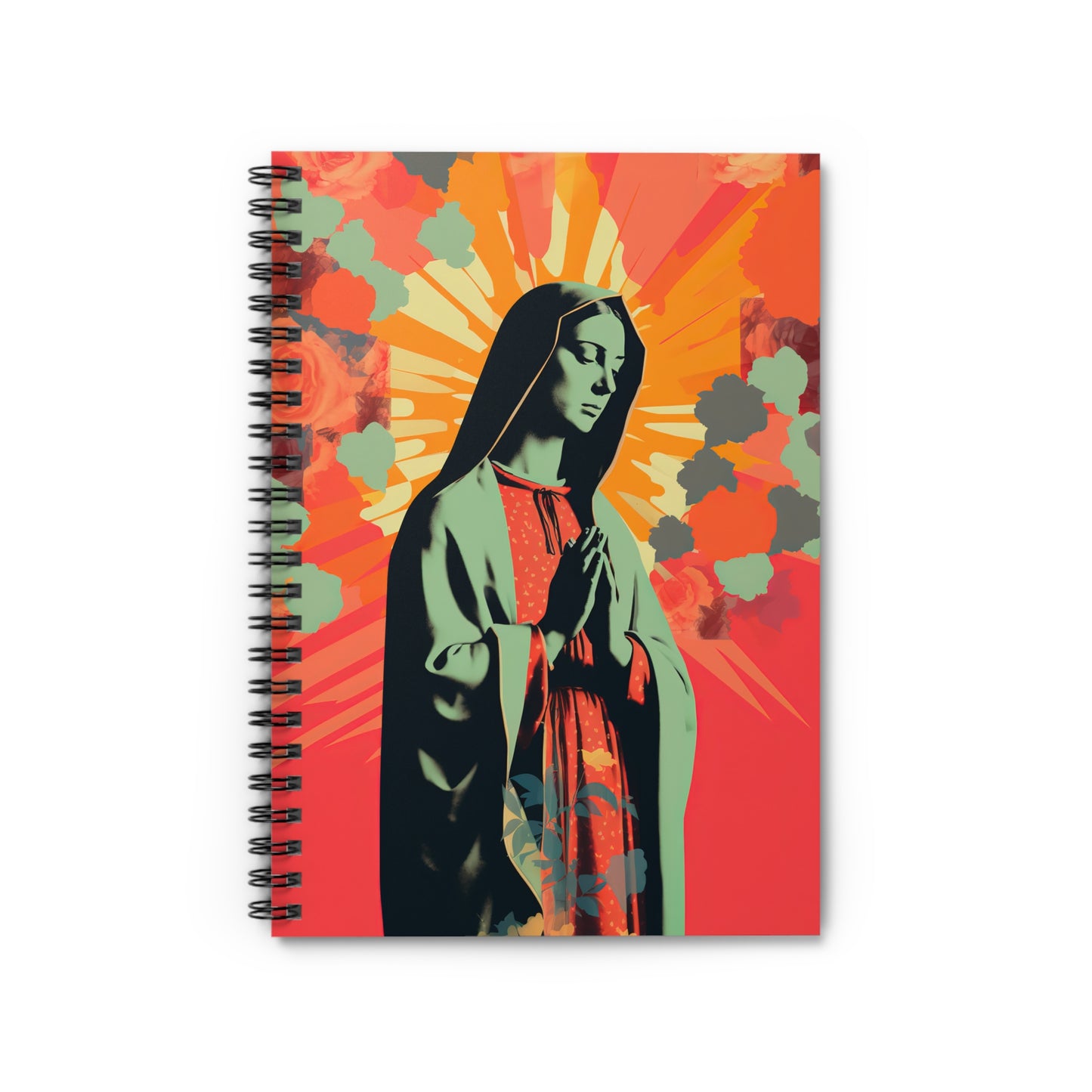 Queen of Heaven : Mother Mary in Prayer Journal - Sanctified Souls Art - Religious Based Notebook - Spiral Notebook - Ruled Line