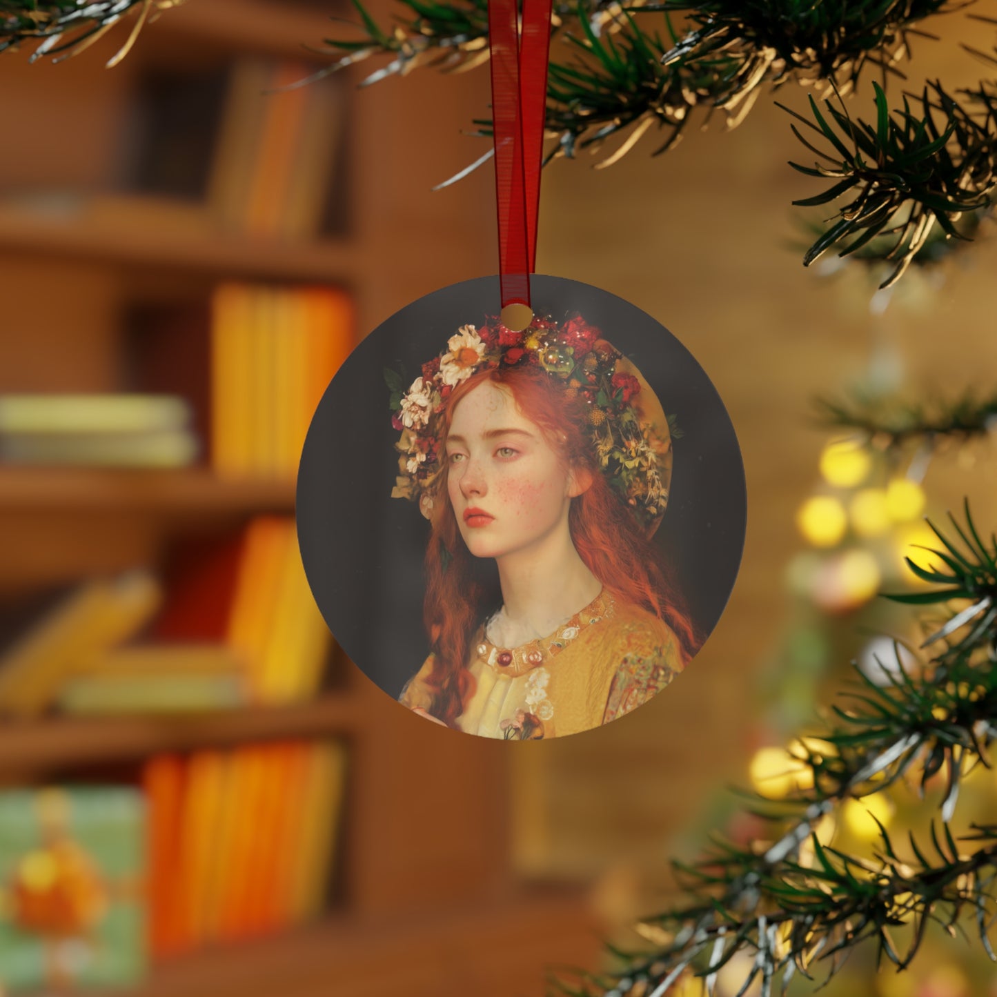 Radiance of Repentance - Mary Magdalene's Renewal Metal Ornament - Religious Holiday Christmas Keepsake - Catholic Ornament - Christmas