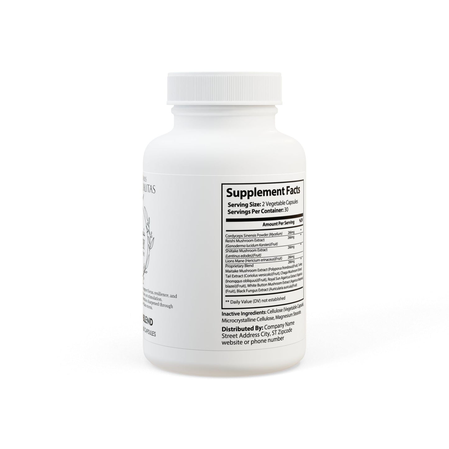 Saint Agnes's Rule & Remedy - Poise · Aequalitas - Clear Mind - Mushroom Blend Supplement (60 Capsules)
