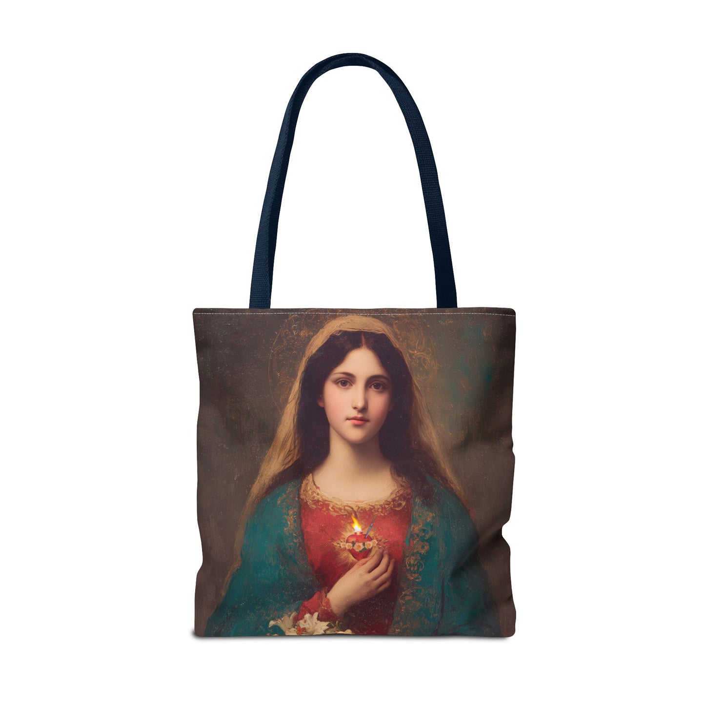 The Immaculate Heart of Mary - Mother Mary - Marian Art - Tote Bag - Large Medium Small Faith Art Bag - Tote Purse - Double Sided