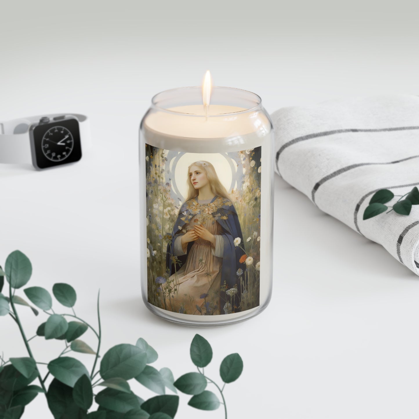 Saint Hildegard of Bingen  - Scented Prayer Candle, 13.75oz - Tall Size - Religious Prayer Candle - Catholic Art