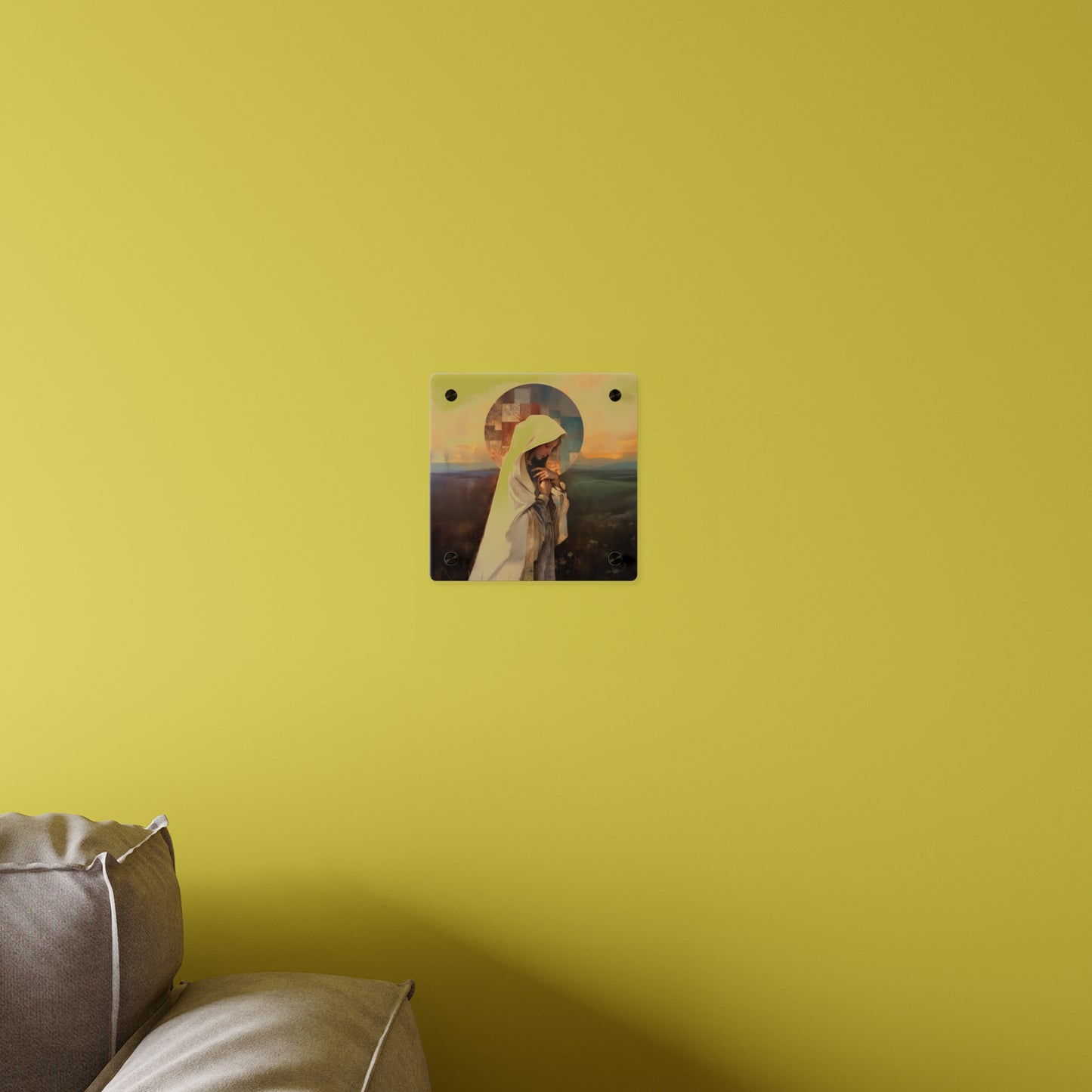 Our Lady of the Prairie Wall Art Panel - Ready to Hang Acrylic Print - Catholic Saint Art - Patron Saint Print