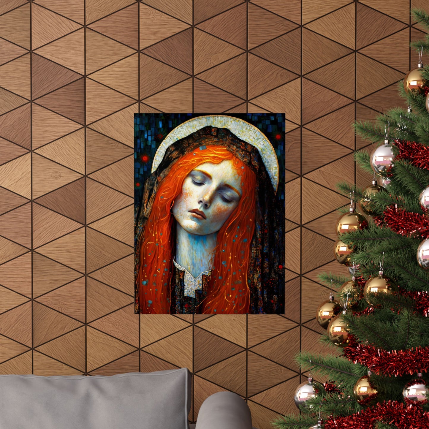 Embracing Grace - Saint Mary Magdalene Print - Sanctified Souls Print - Multiple Sizes - Premium Matte Vertical Posters