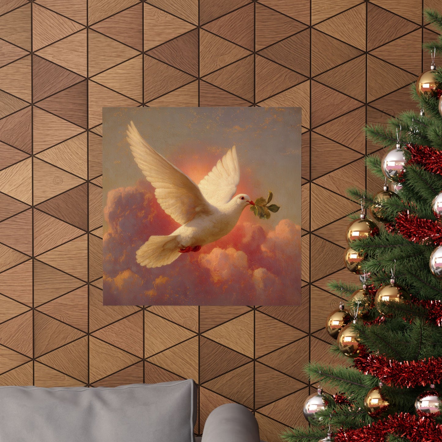 The Spirit Who Restored the Horizon - Holy Spirit - The Dove - Sanctified Souls Print - Multiple Sizes - Premium Matte Vertical Posters