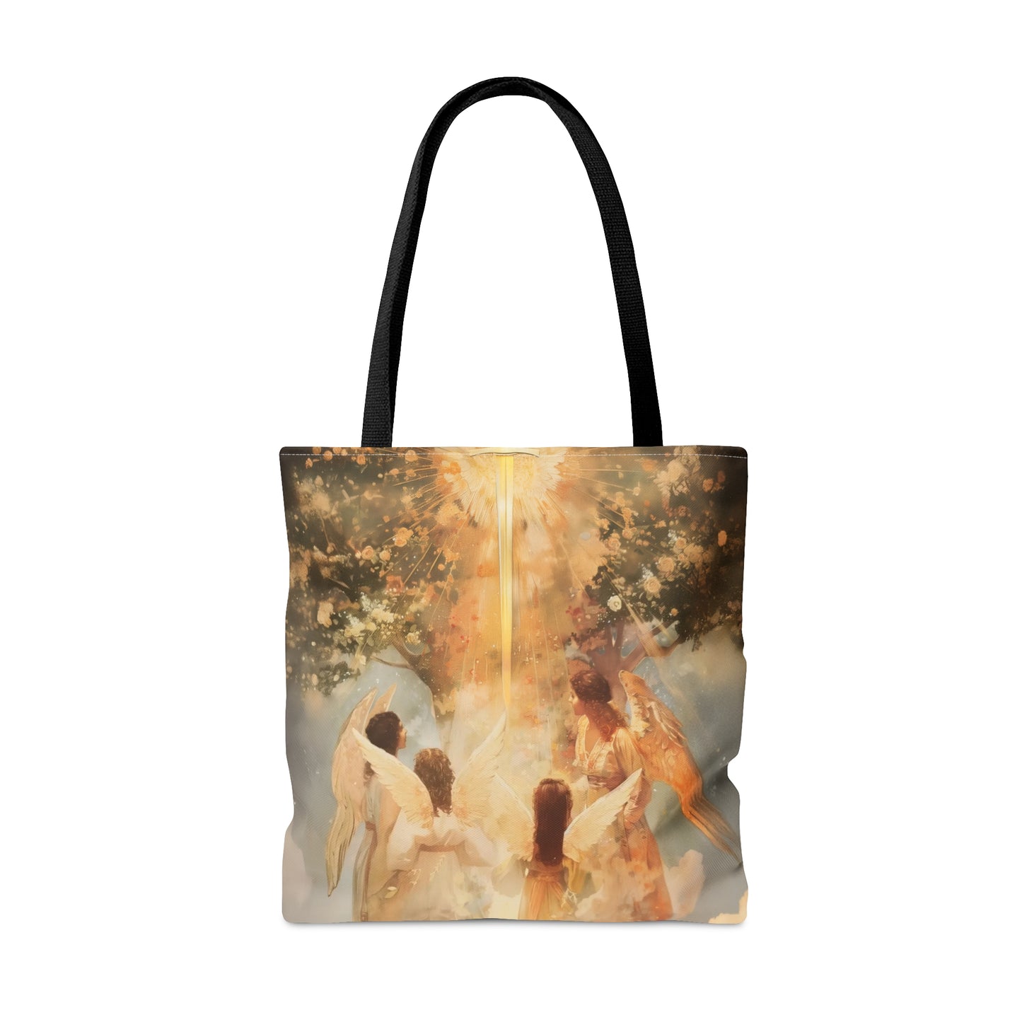 The Watchers of the First Dawn - Guardians of Eden - Tote Bag - Large Medium Small Faith Art Bag - Catholic Faith Purse