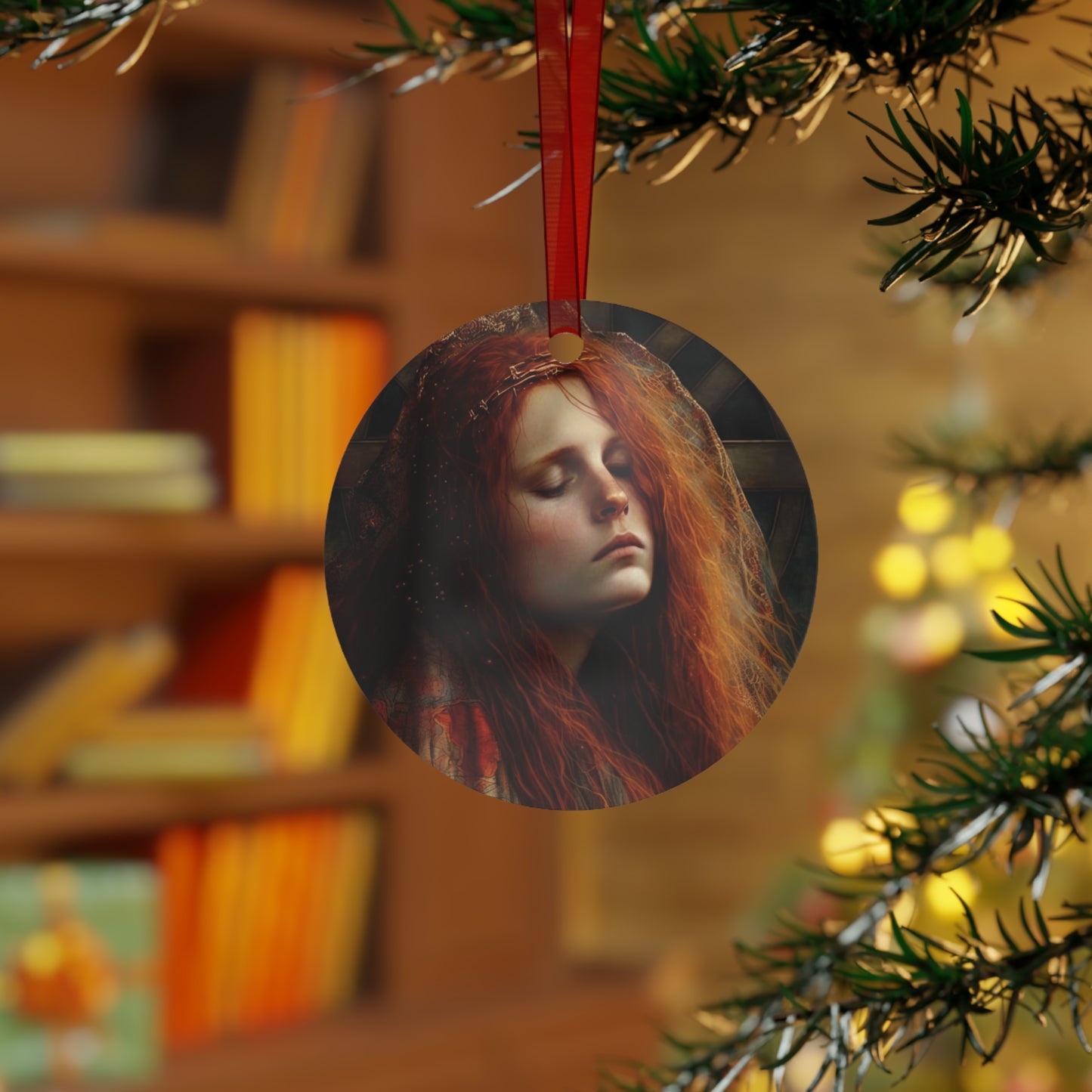 The Penitent Magdalene - Saint Mary Magdalene  Metal Ornament - Religious Holiday Christmas Ornament and Keepsake - Prayer Ornament
