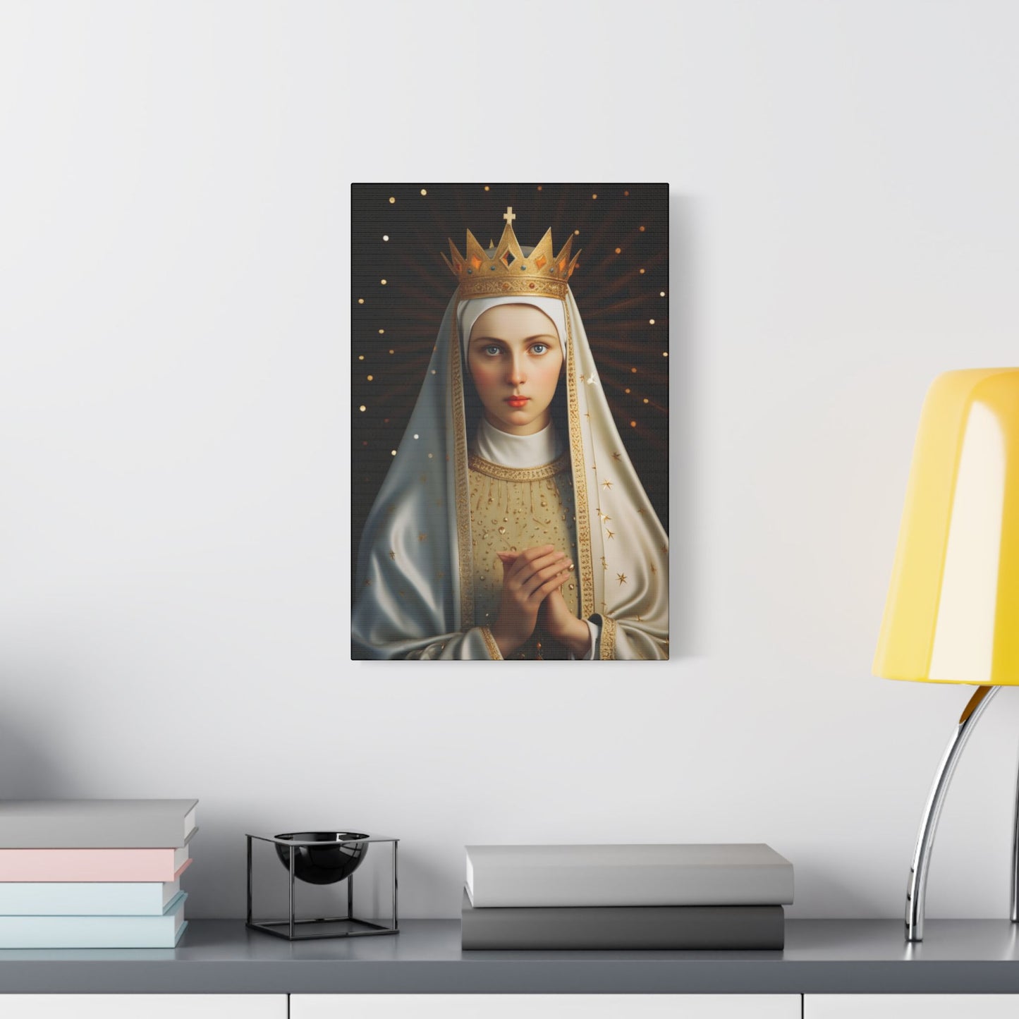 Saint Kinga of Poland Canvas Print - Multiple Sizes - Catholic Home art - Museum Wrapped Canvas - Sanctified Souls Print