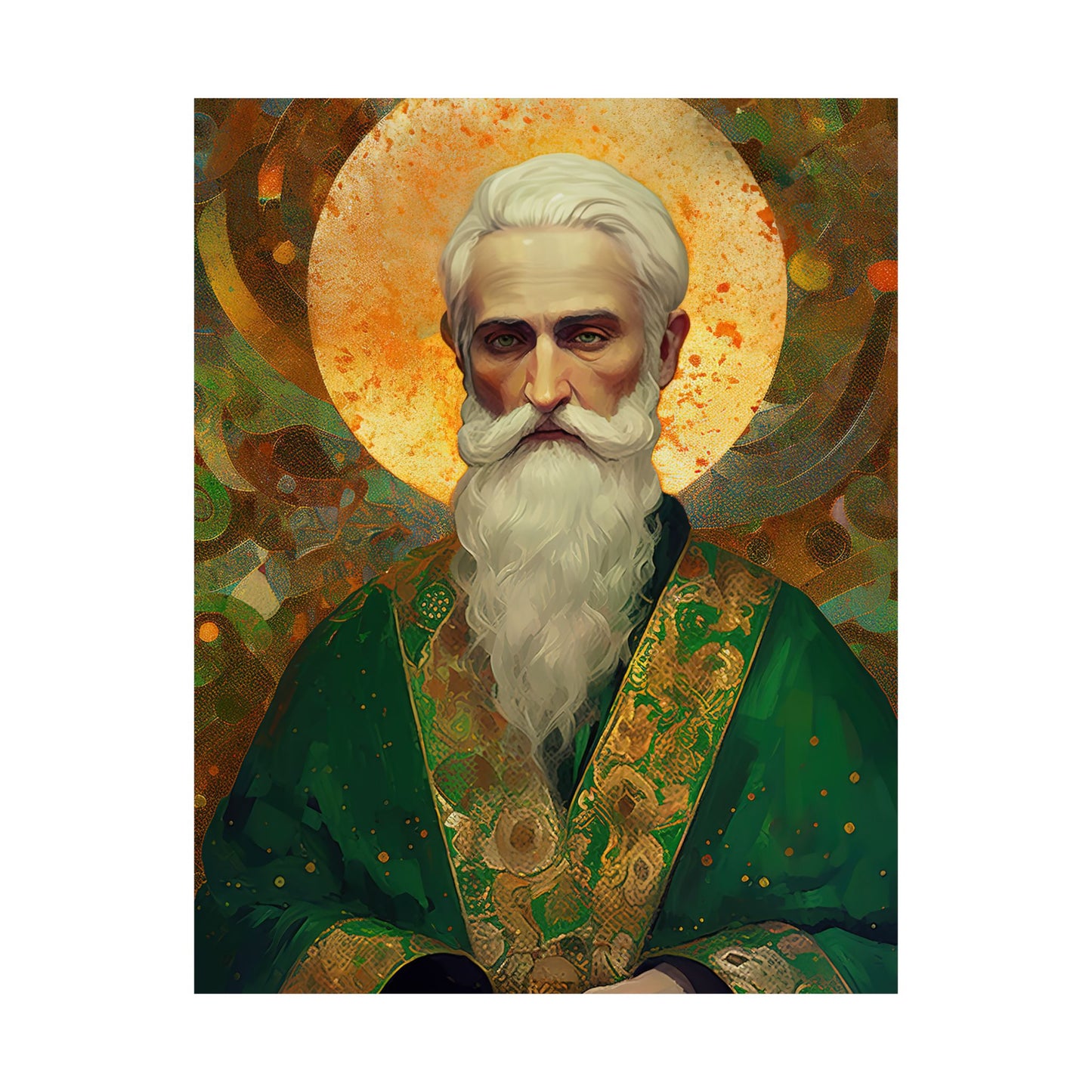 Saint Patrick Print - Sanctified Souls Print - Multiple Sizes - Premium Matte Vertical Posters