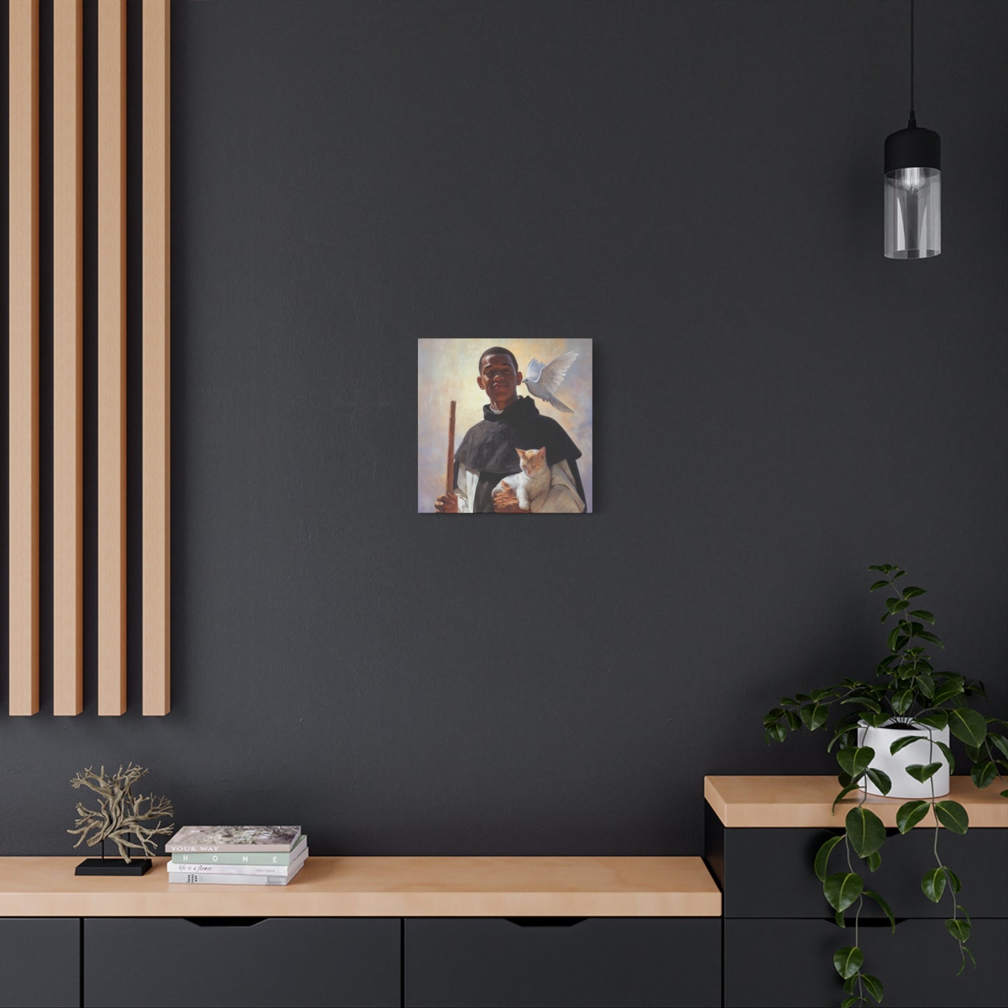 Saint Martin de Porres - Gallery Wrapped Canvas - Print - Religious Art for your Home - Catholic Art