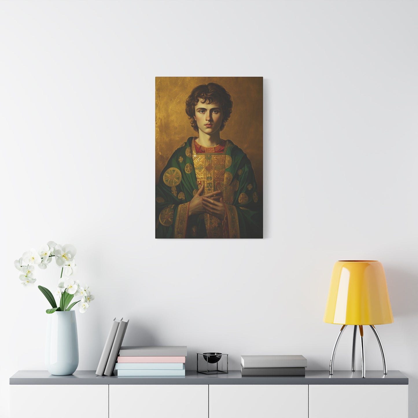 Saint Pantaleon Canvas Print - Multiple Sizes - Catholic Home art - Museum Wrapped Canvas - Sanctified Souls Print