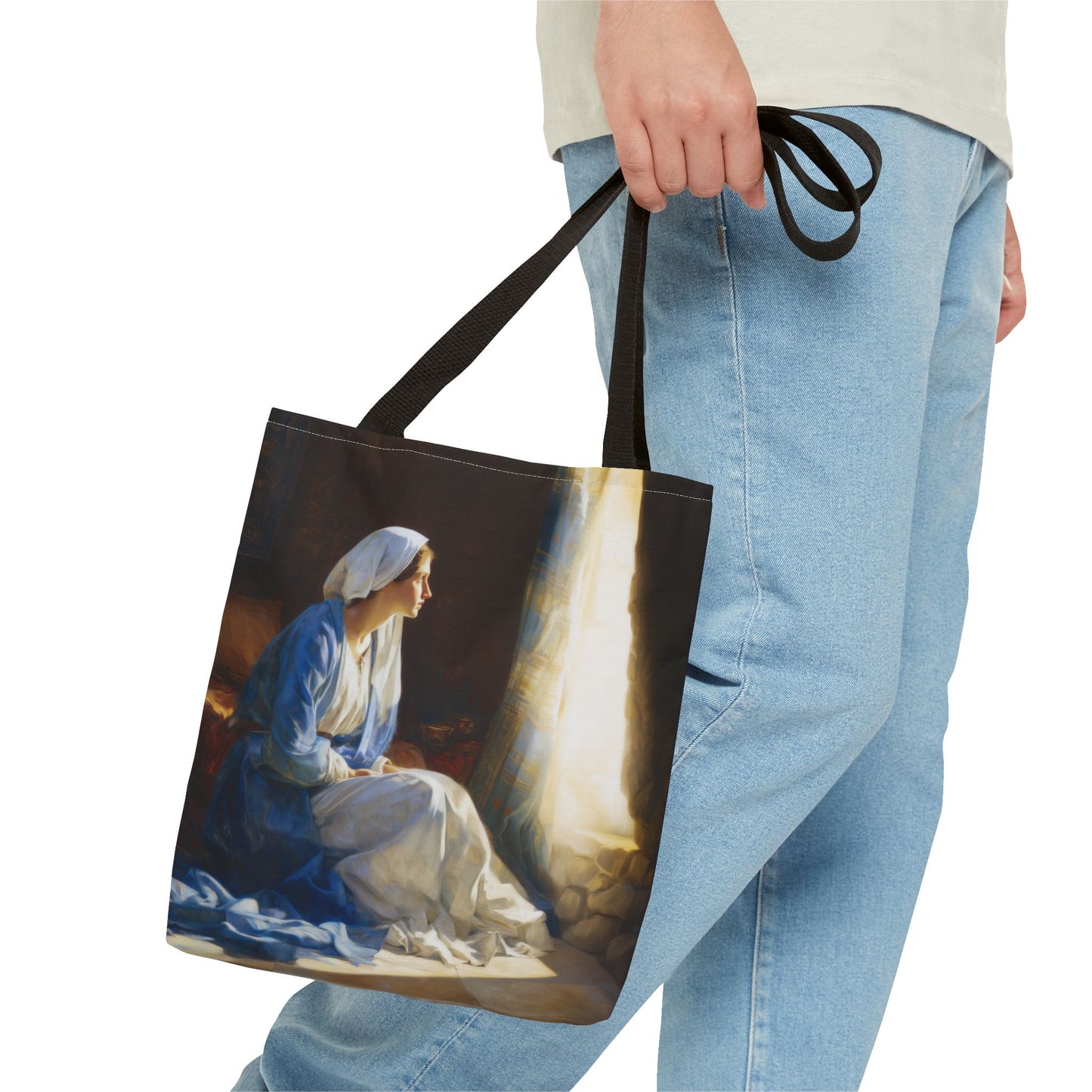 Mary's Yes - Quiet Fiat - Mother Mary - Marian Art - Tote Bag - Large Medium Small Faith Art Bag - Tote Purse