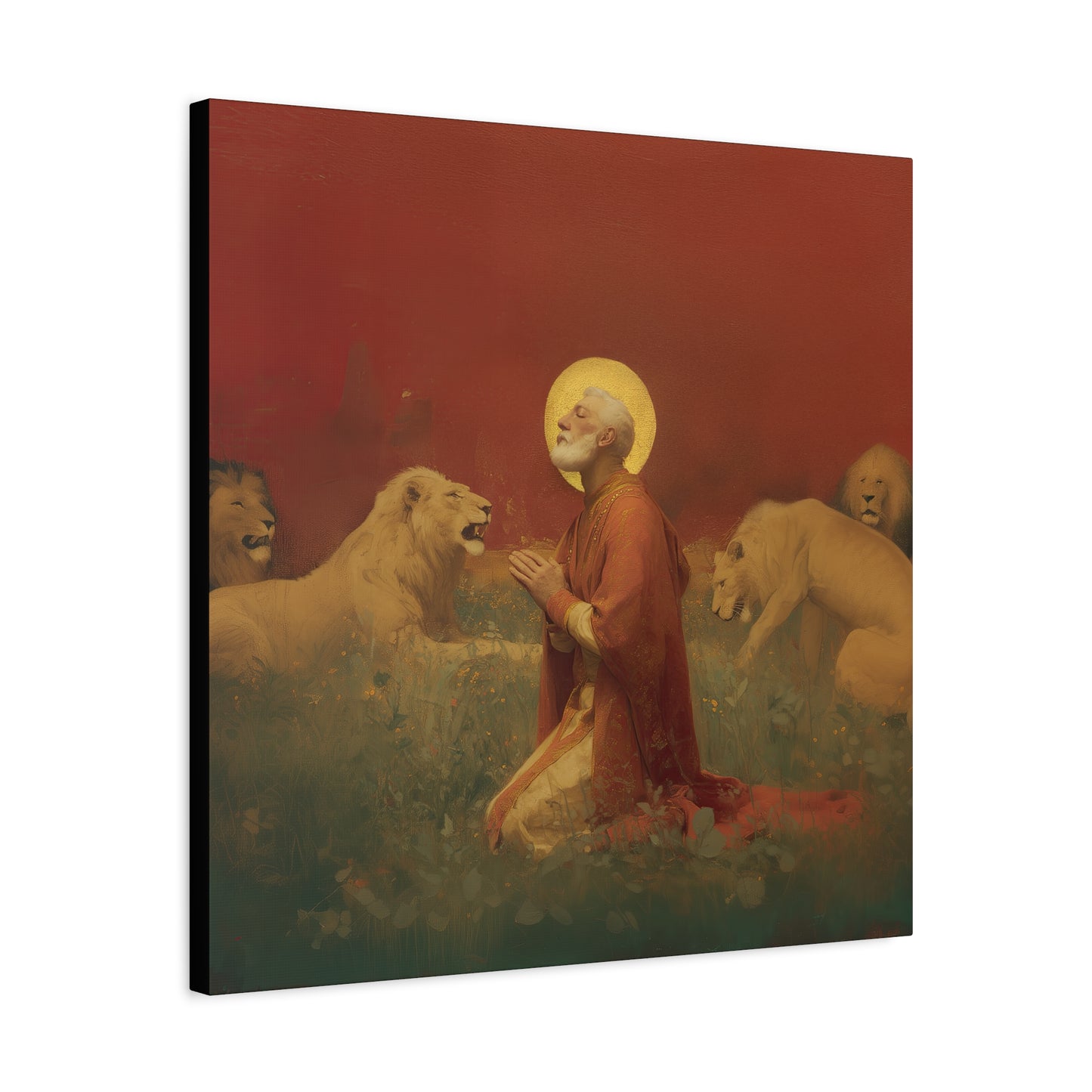Saint Ignatius of Antioch -  Museum Wrapped Canvas - Sanctified Souls Print - Religious Art for your Home - Catholic Patron Saint Art