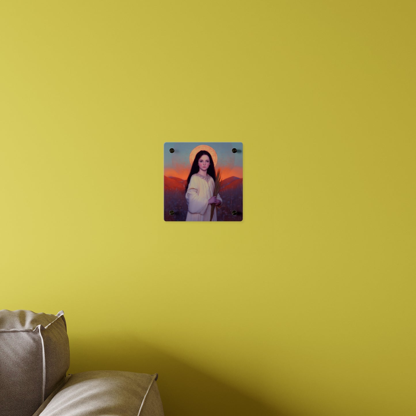 Saint Hope  Wall Art Panel - Ready to Hang Acrylic Print - Catholic Saint Art - Patron Saint Print - Martyr of the Church Art