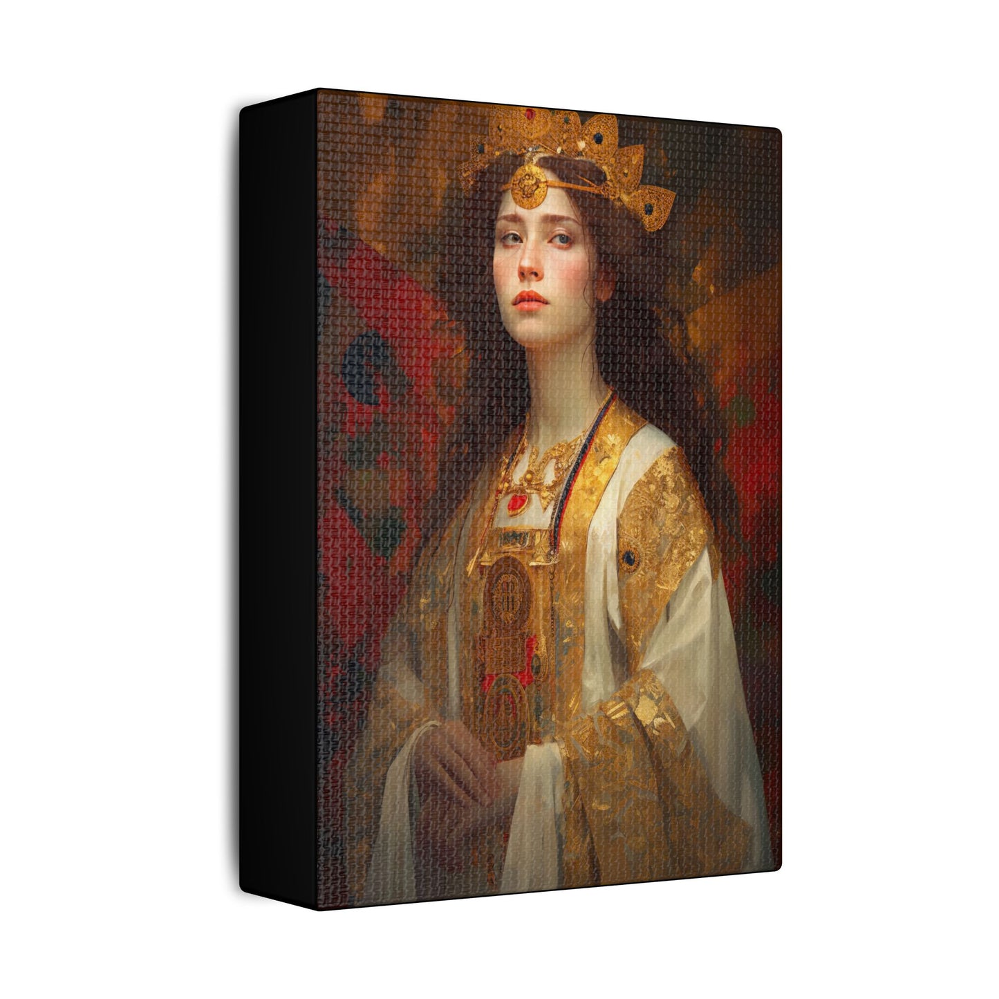Saint Barbara Canvas Print - Multiple Sizes - Catholic Home art - Museum Wrapped Canvas - Sanctified Souls Print