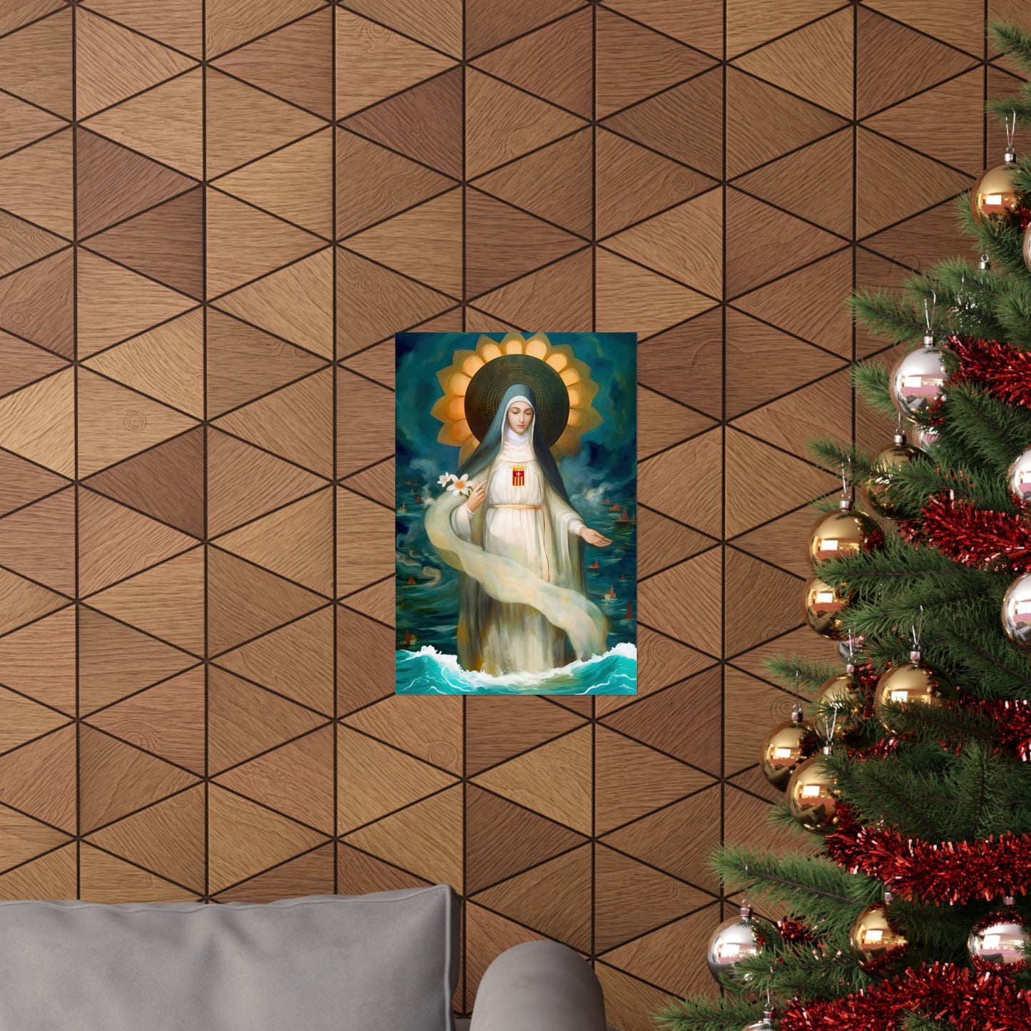 Mary of Cervellon / Saint Maria of Cerevellon - Sanctified Souls Print - Multiple Sizes - Premium Matte Vertical Posters