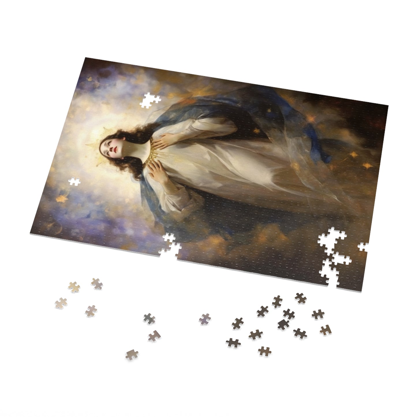 The Assumption of Mary - Puzzle and Keepsake Tin - Religious Jigsaw Puzzle (30, 110, 252, 500,1000-Piece) - Religious Puzzle