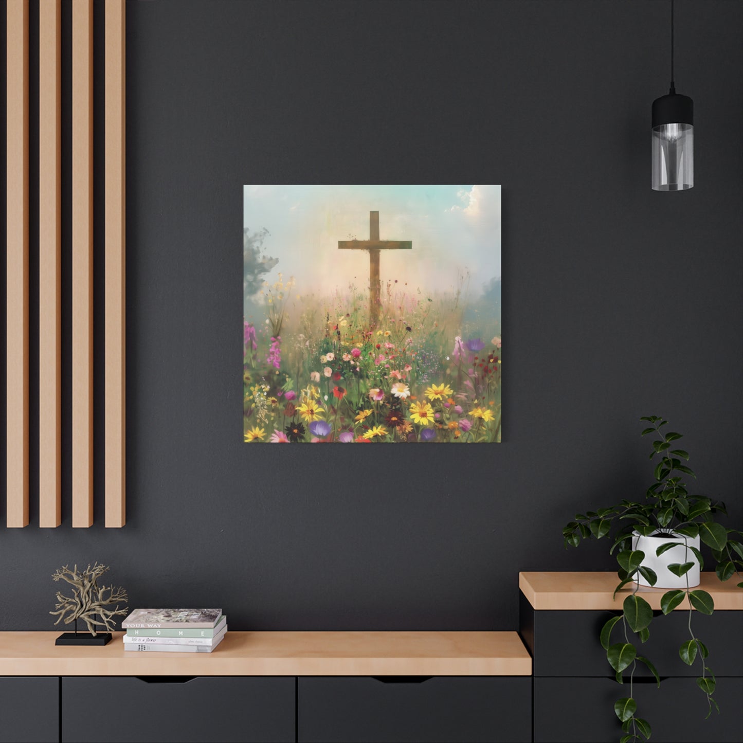 The Cross That Called the Earth to Life - Gallery Wrapped Canvas - Print - Religious Art for your Home - Catholic