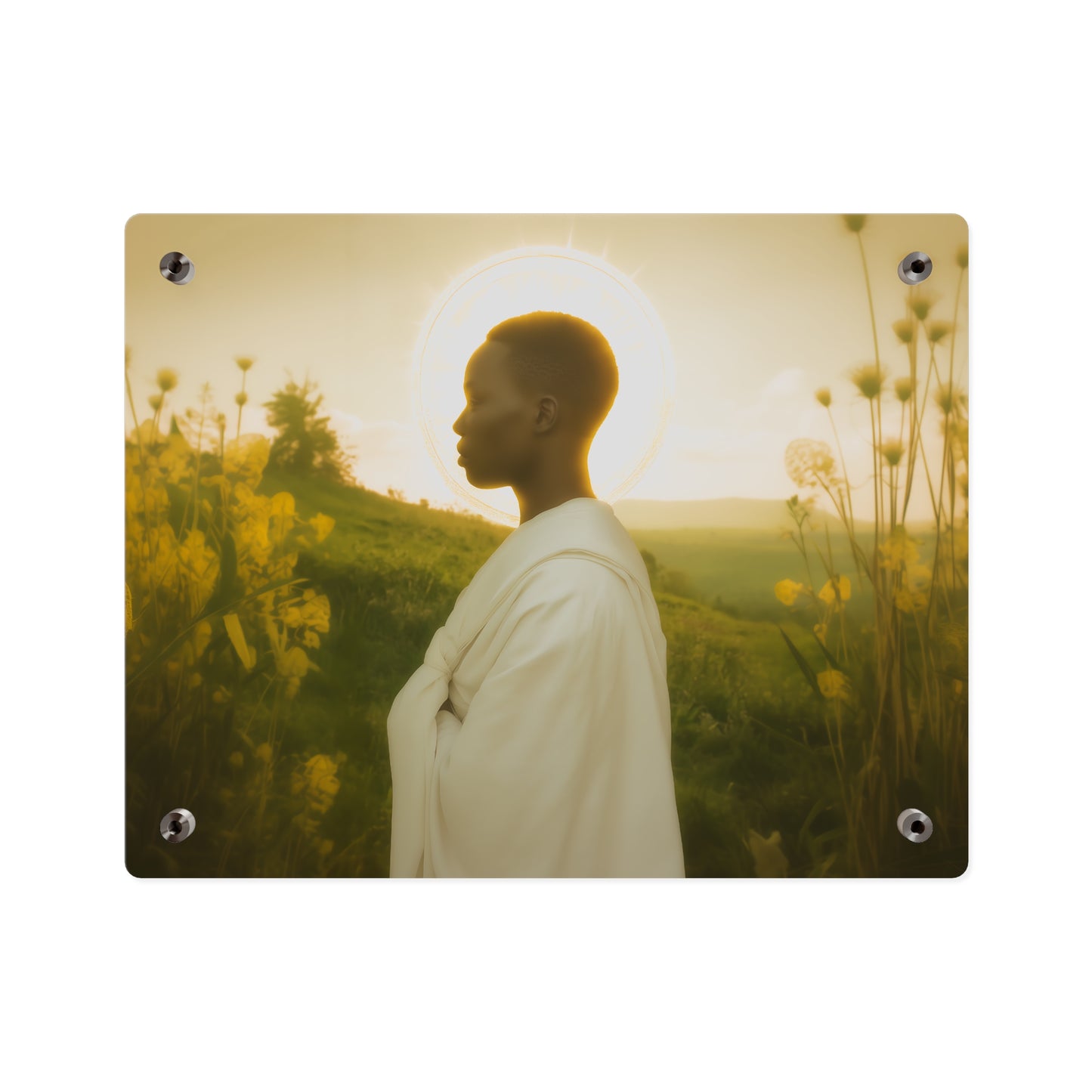 Saint Charles Lwanga Wall Art Panel - Ready to Hang Acrylic Print - Catholic Saint Art - Patron Saint Print - No Frame needed
