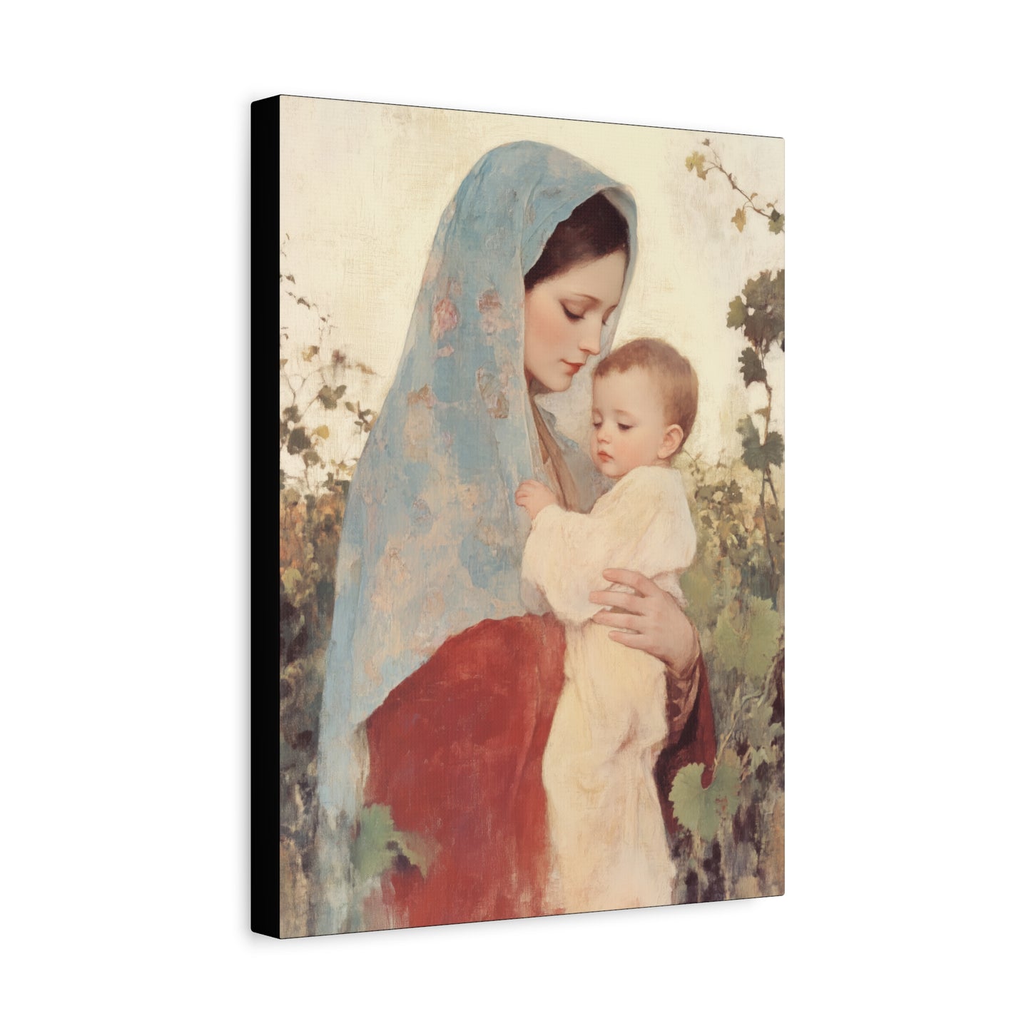 Our Lady of the Grapes / Out Lady of the Harvest - Gallery Wrapped Canvas - Print - Religious Art for your Home - Catholic Art